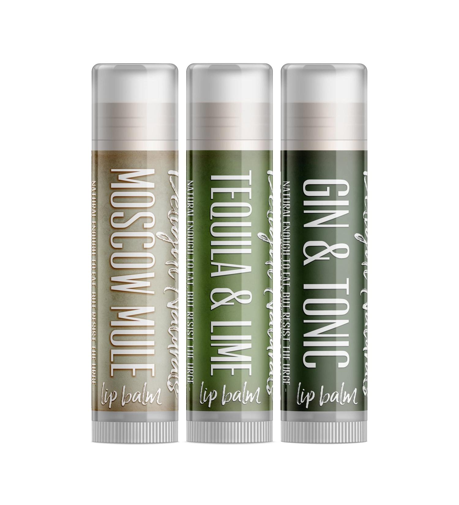 Light Cocktails Lip Balm Gift Set - Moscow Mule Tequila & Lime Gin & Tonic | Shop Now for Smooth Lips - Buy Online on GoSupps.com