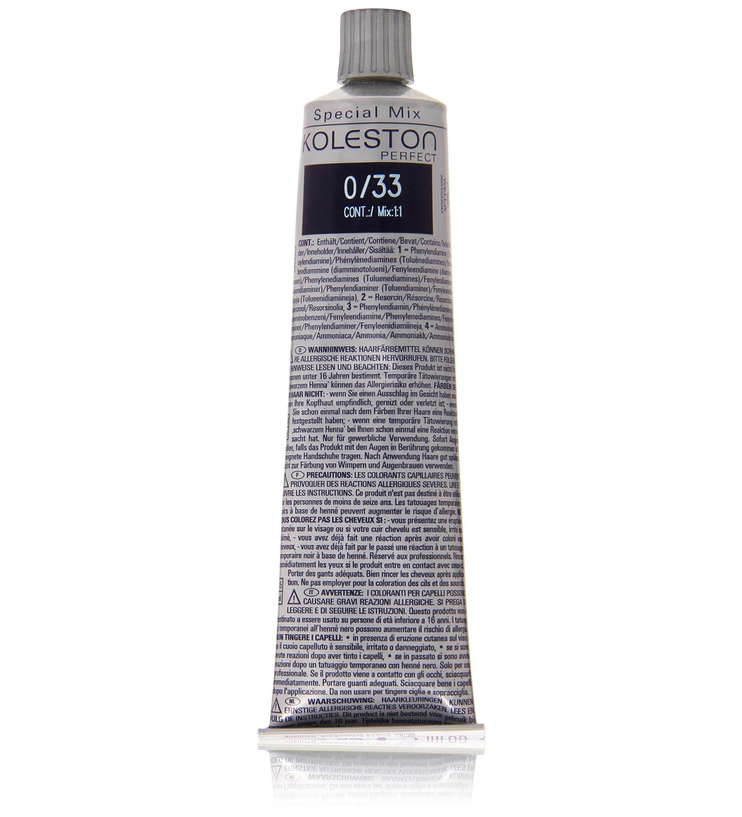 Wella Professionals Koleston 0/33 Gold-Intensive Hair Color - 60ml - Buy Online Internationally - Buy Online on GoSupps.com