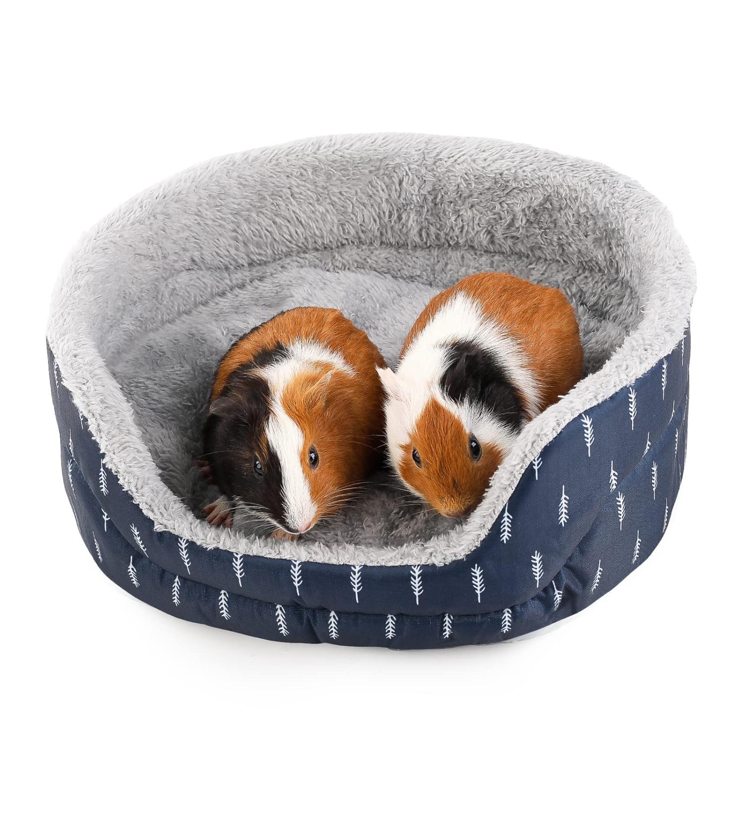 ONEJU Guinea Pig Bed Guinea Pig Oval Cuddler Rabbit Bed Bunny Bed Guinea Pig Cage Accessories for Guinea Pig Bunny Hamster Chinchilla Ferret Rabbit and Other Small Pets - Oval Shape - Buy Online on GoSupps.com