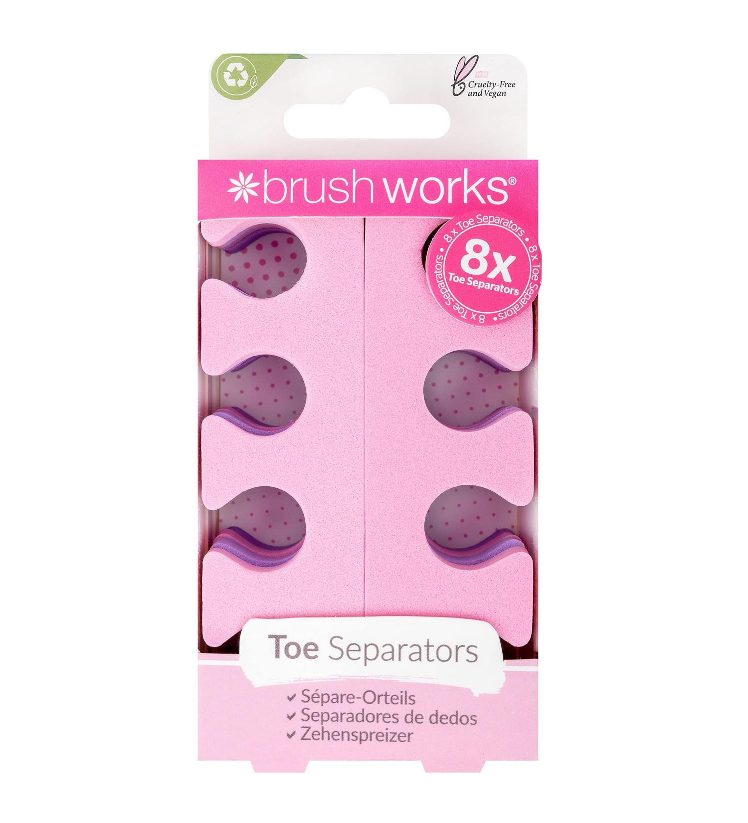 Brushworks Toe Separators - Set of 4 Pairs for Toe Alignment and Comfort - Buy Online on GoSupps.com