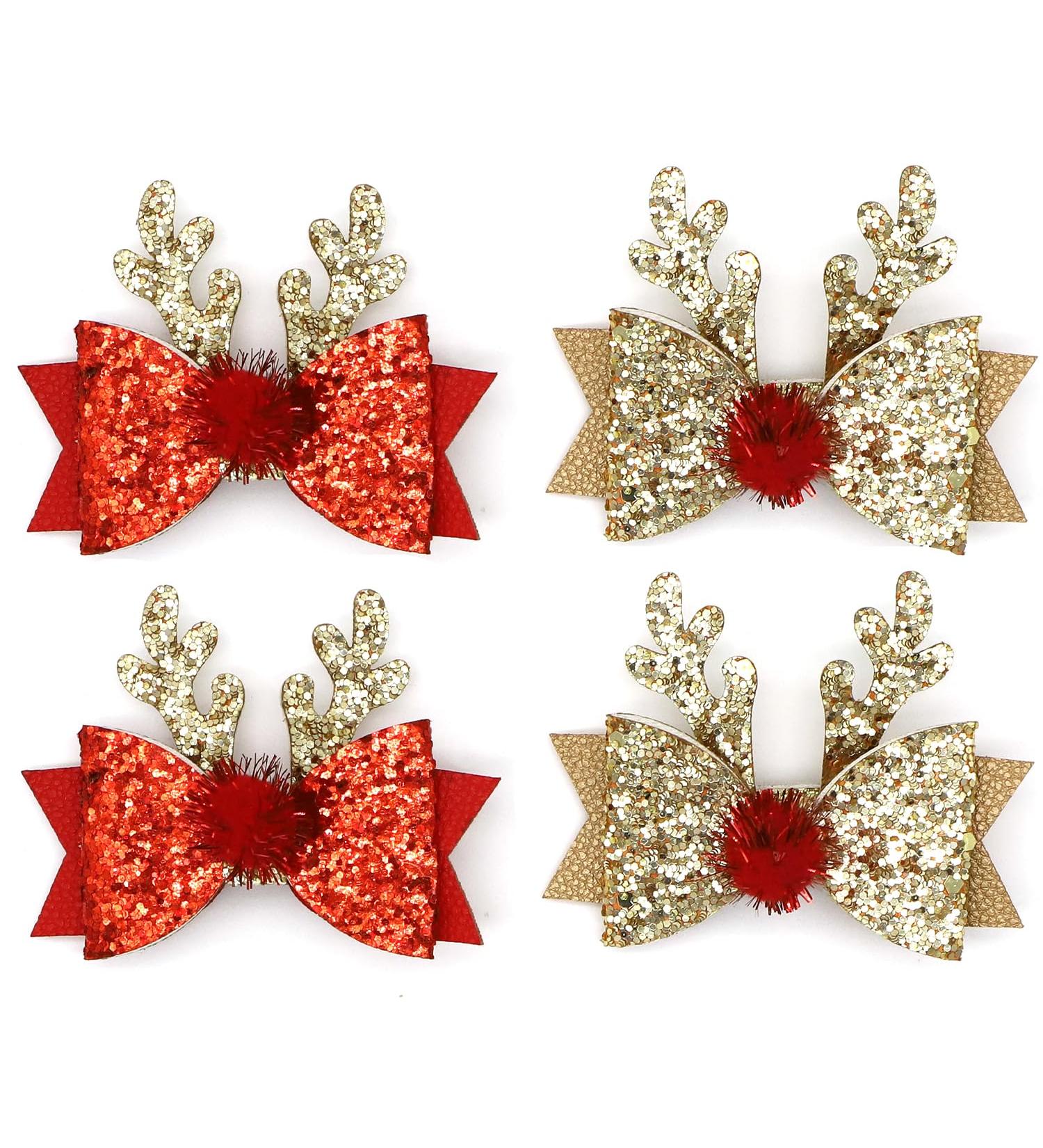CHEERYMAGIC Christmas Hair Clip Christmas Hairpin Antler Hair Clips Antler Hair Pin Christmas Hair Accessories for Christmas Party Women Girls A6-LJFJ - Buy Online on GoSupps.com