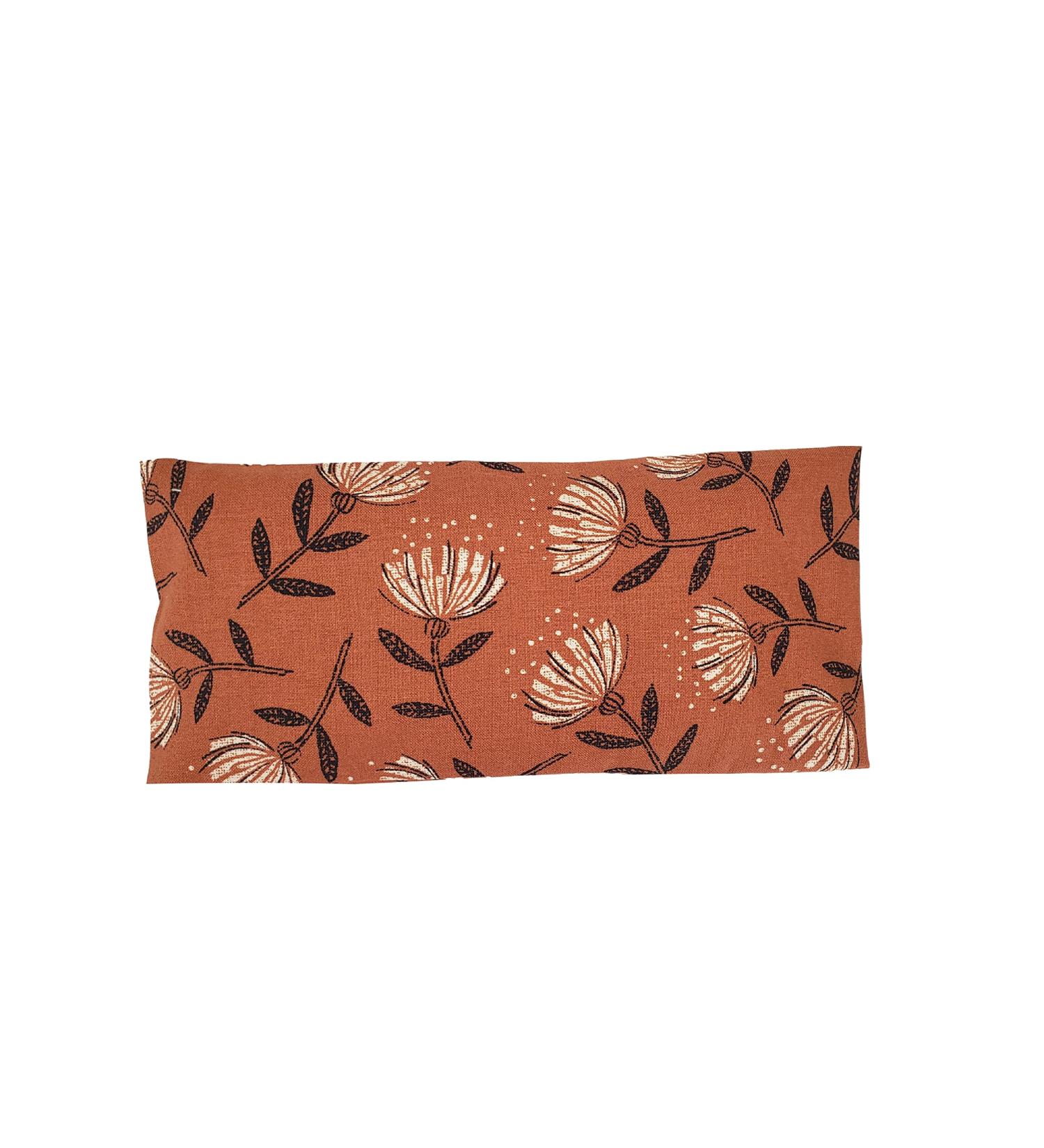 Peacegoods Eye Pillow Gift Pack - Washable Cover, Lavender Flax Chamomile Weighted, Microwavable, Yoga Headache Relief - Brown Rust Flowers Design - Buy Online on GoSupps.com