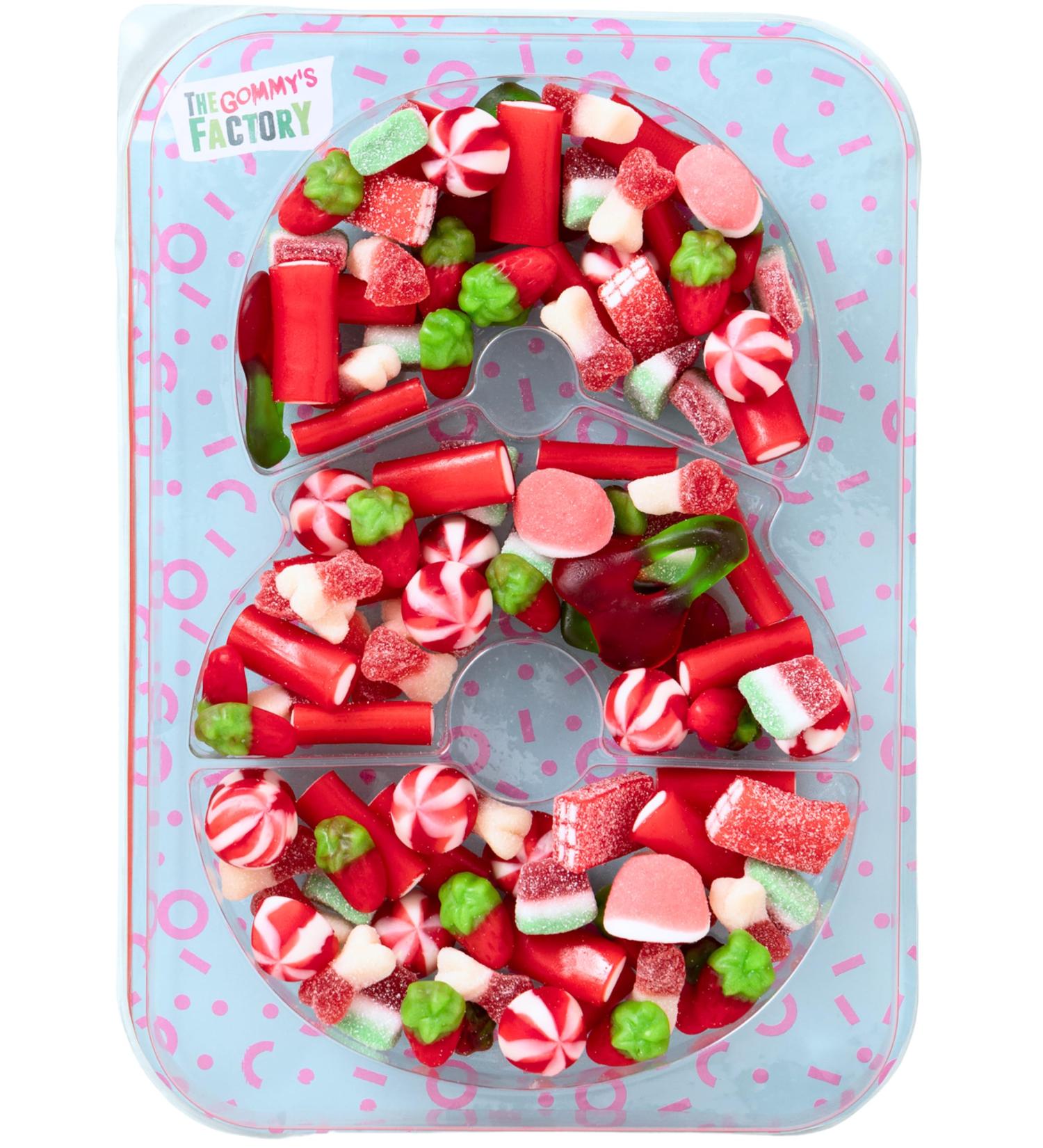  Gommy s Factory Gommy's Factory Party Numbers No. 8 Number-Shaped Birthday Candy Cake. 500g of candy - Buy Online on GoSupps.com