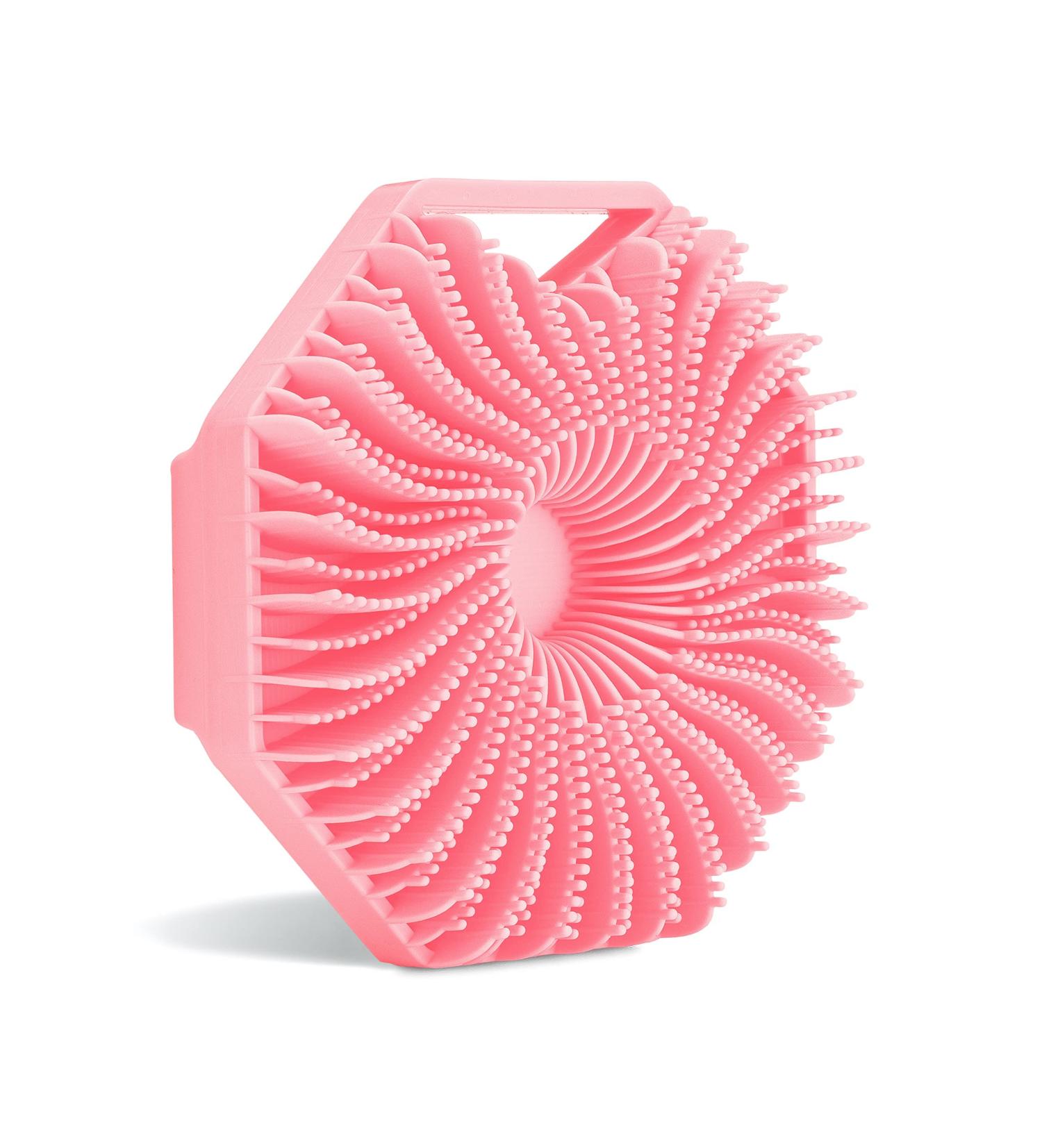 Silicone Body Brush for Gentle Exfoliation | Pink Bathing & Shower Brush for Men & Women - Buy Online on GoSupps.com
