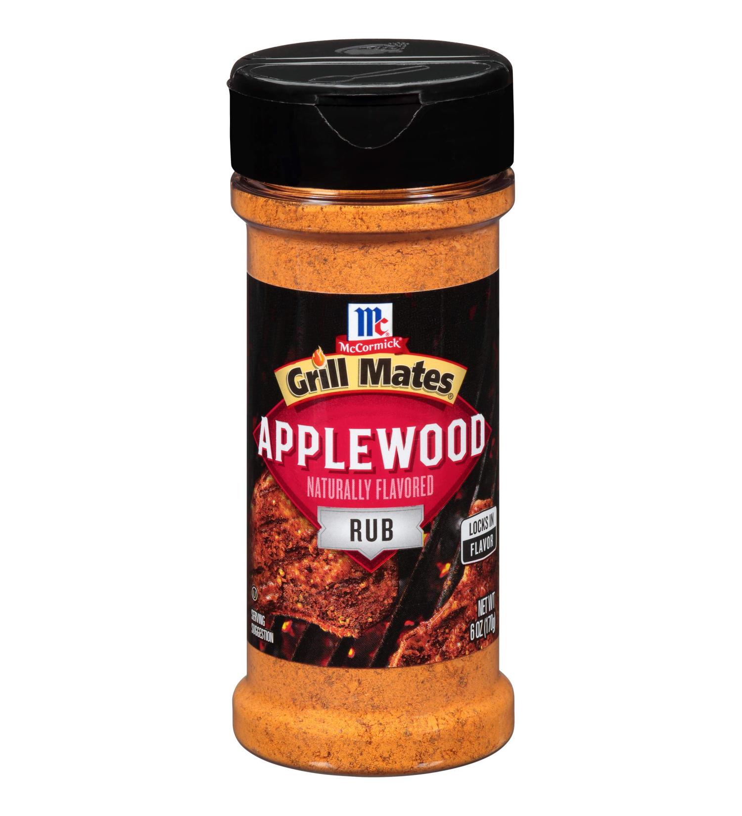 McCormick Grill Mates Applewood Rub 6 oz - BBQ Seasoning for Grilling Perfection - Buy Online on GoSupps.com