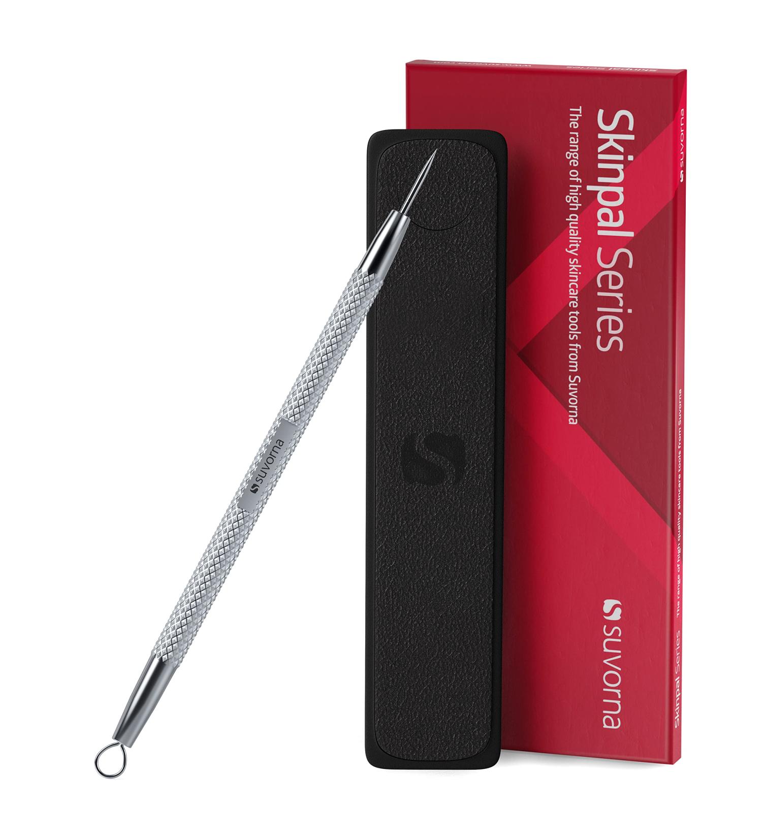 Suvorna Skinpal S35 Milia Remover Tool for Pimple, Blackhead, Whitehead, Pore, Comedone, Boil - Acne Extractor and Pimple Popper with Lancet Needle for Face Popping - Buy Online on GoSupps.com