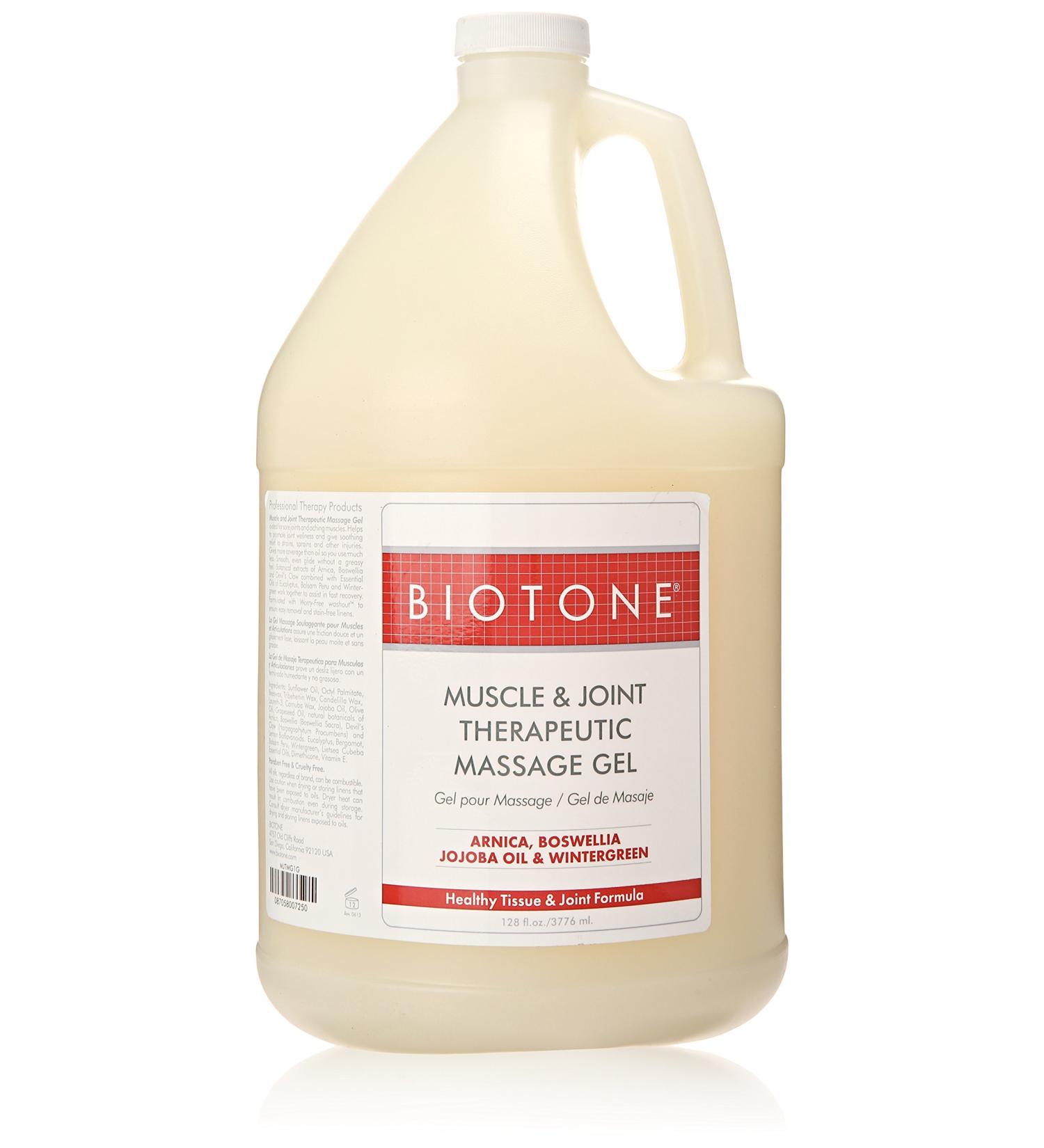 Buy Biotone Muscle and Joint Massage Gel 128 oz - Fast International Shipping | Best Pain Relief Gel for Soothing Muscles - Buy Online on GoSupps.com