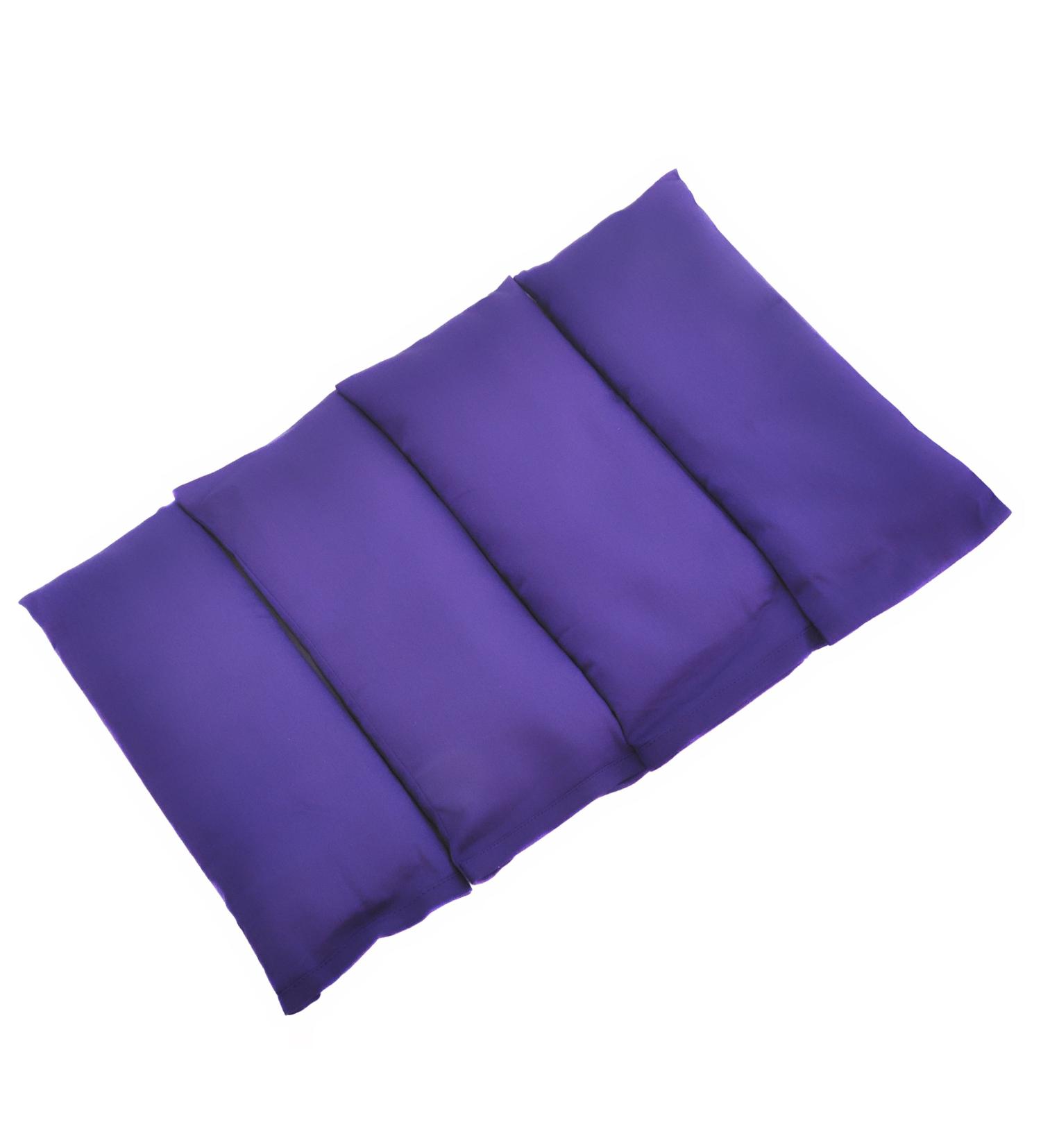 Scented Low Luster Sateen Eye Pillows - 4 Pack with Removable Cover in Purple - Buy Online on GoSupps.com
