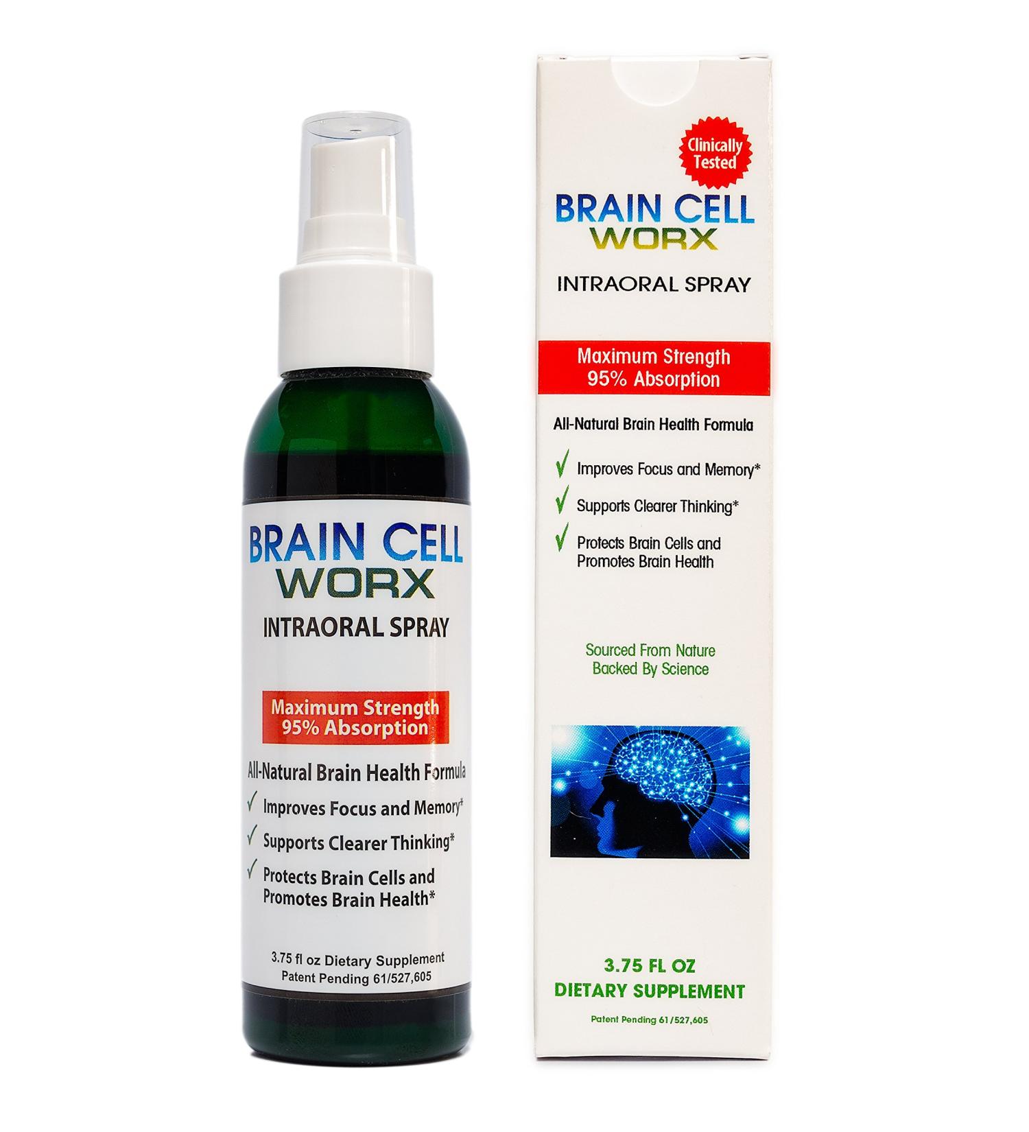 Brain Cell Worx Sublingual: Natural Brain Health Booster with Gingko, Alpha GPC, and Resveratrol - Buy Online on GoSupps.com