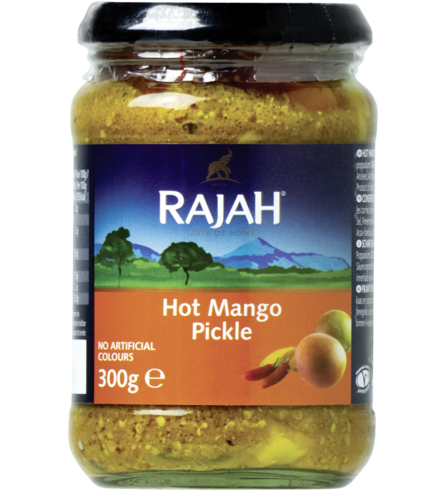 Rajah Conserve de Mangues Épicées 6 Paquets de 300 g