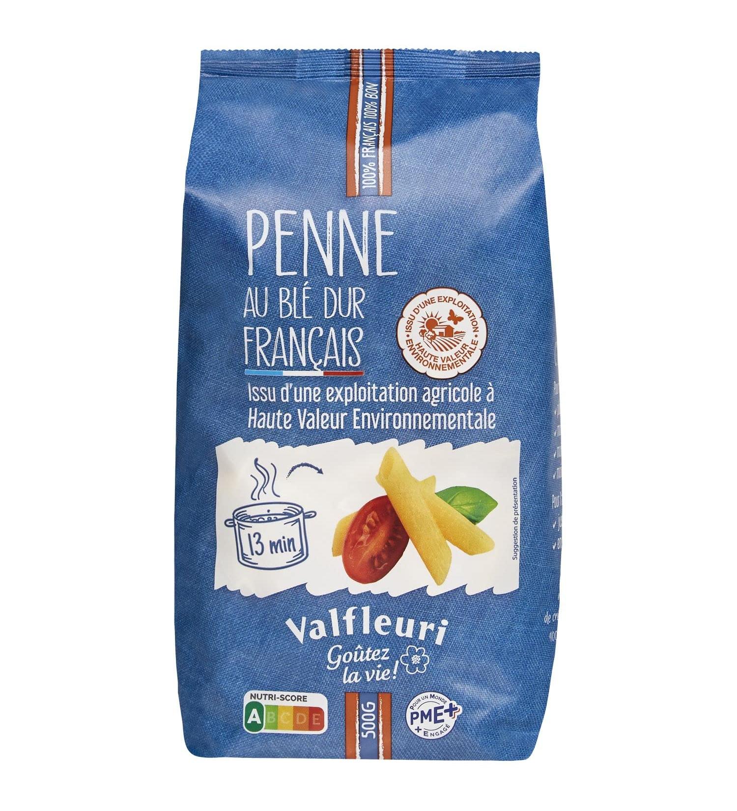 Valfleuri Pasta - HVE Range "Penne" - 500g Bag