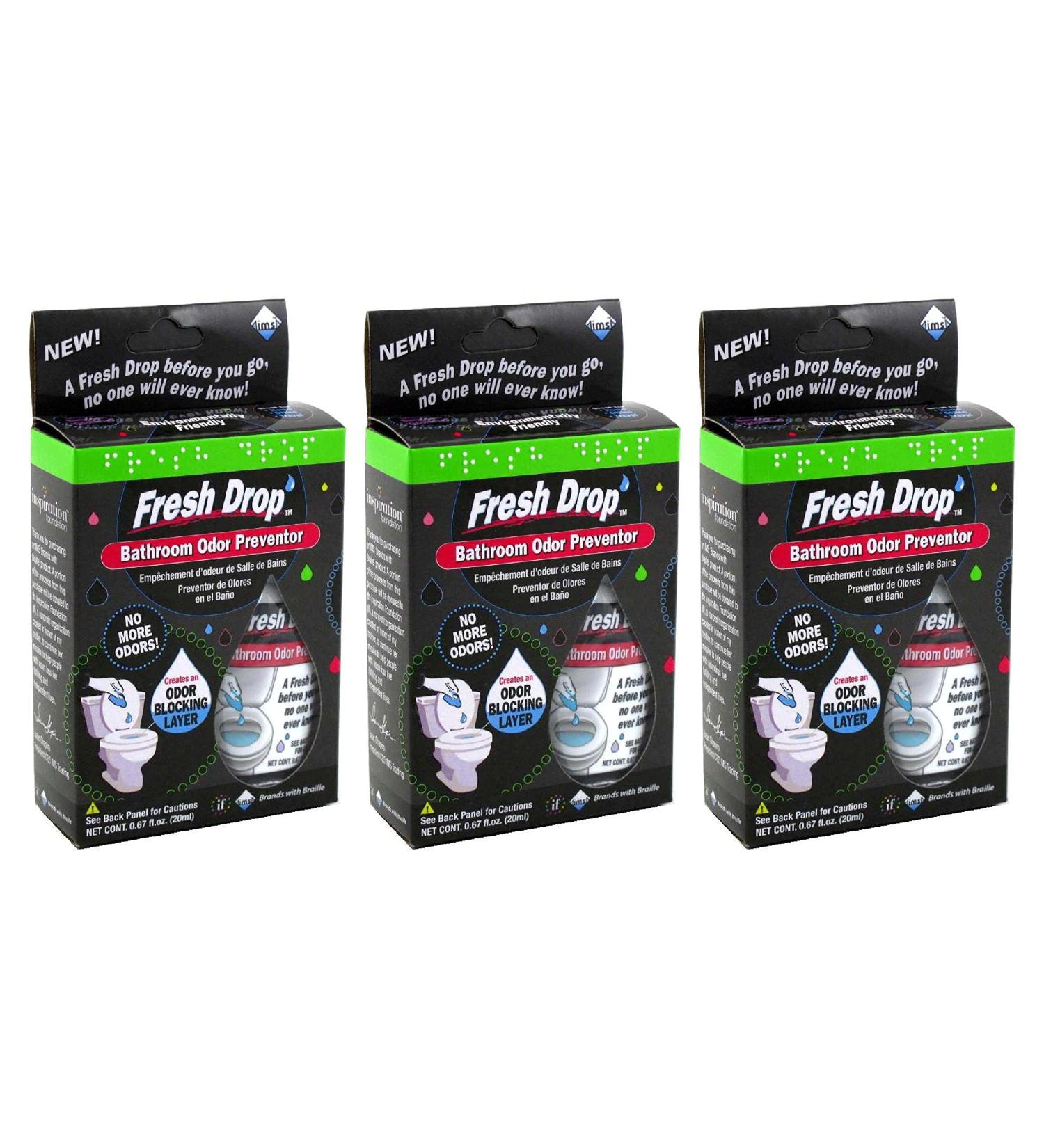 Cleanlogic Fresh Drop Bathroom Odor Preventor - Pack of 3 - Buy Online on GoSupps.com