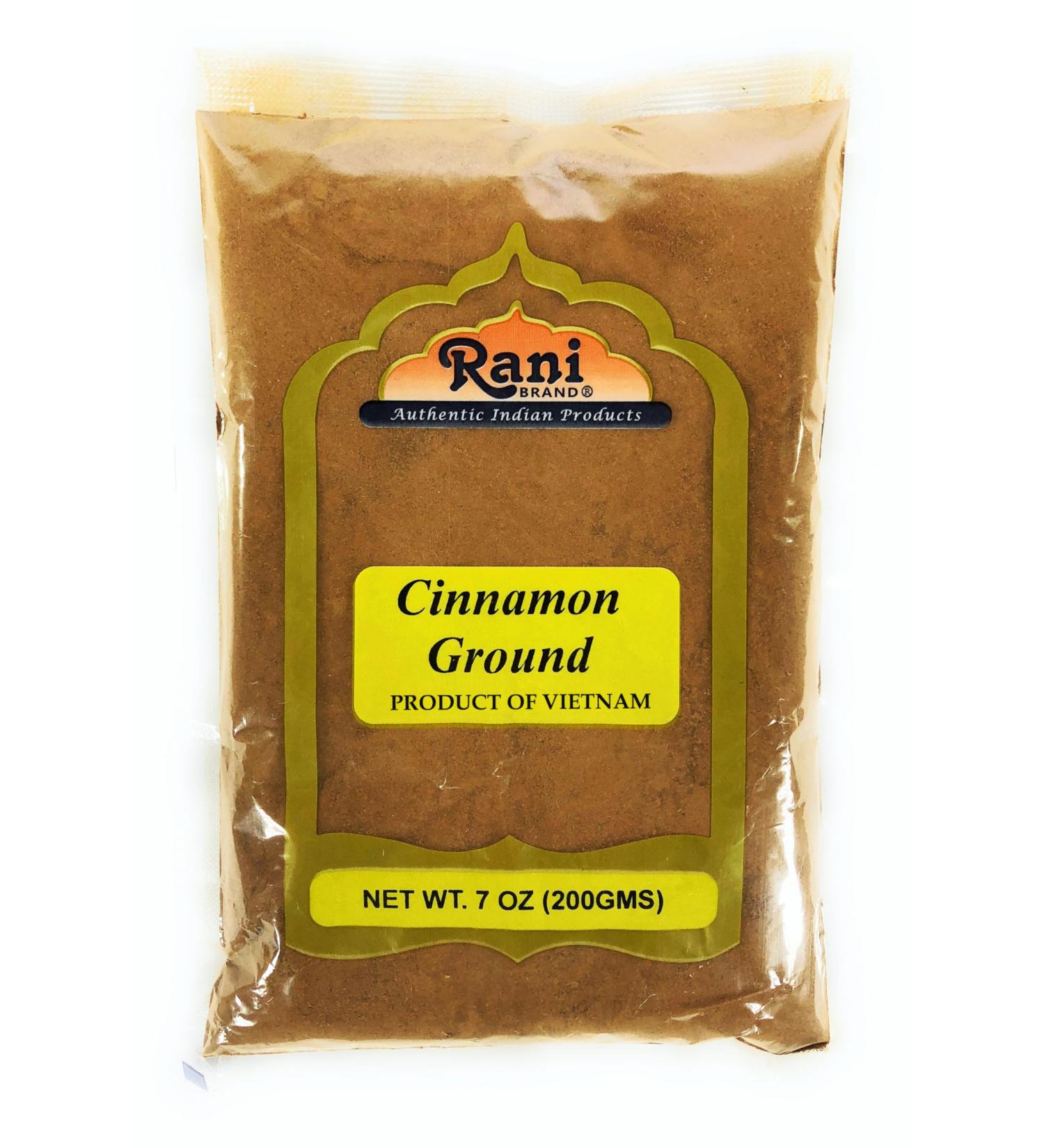 Rani Cinnamon Powder 7oz (200g) Ground Spice - All Natural, Salt-Free, Vegan, Gluten-Friendly - NON-GMO Cinnamon (Bag) 200g (Pack of 1) - Buy Online on GoSupps.com