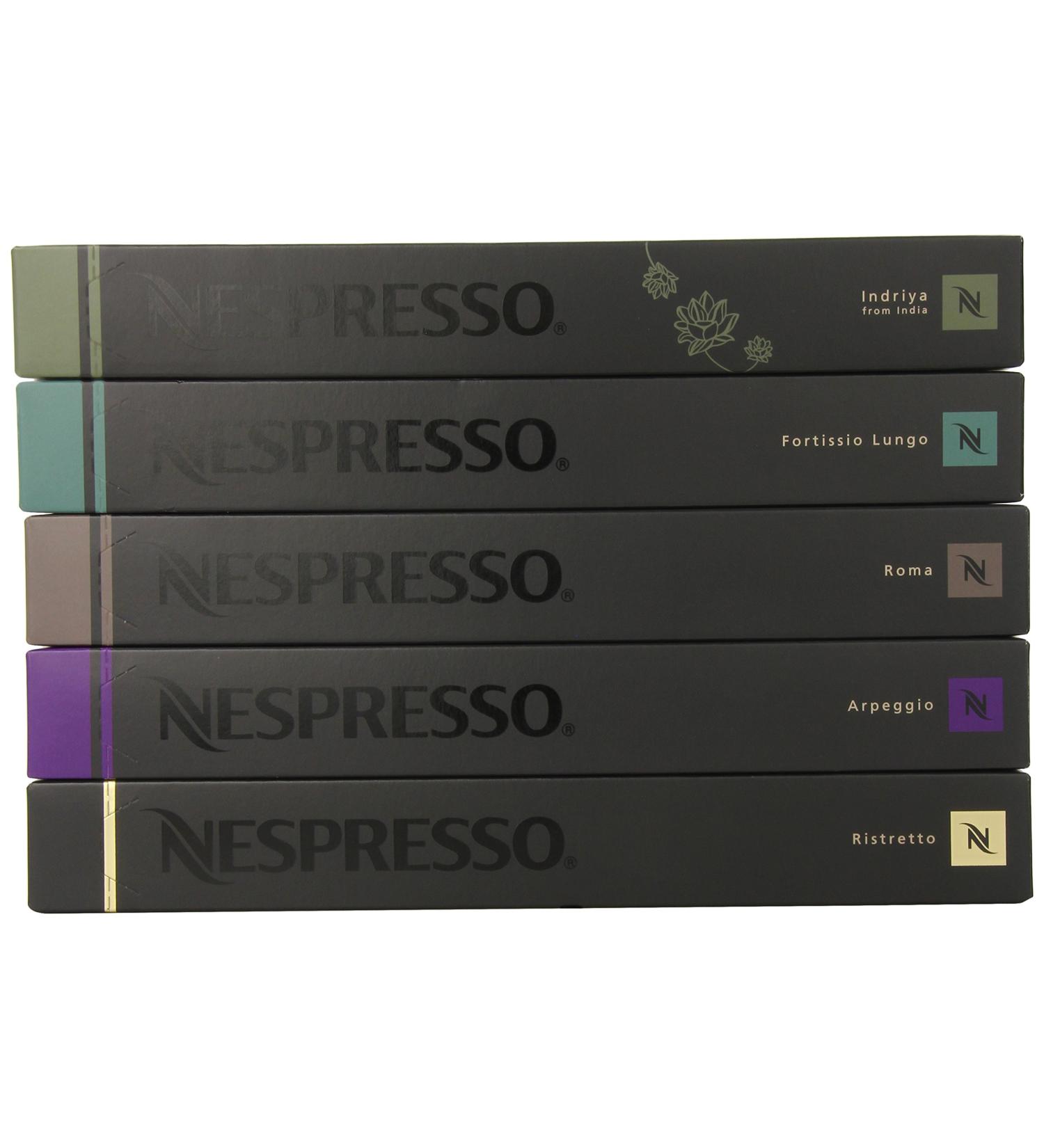 Nespresso 50 Original Line Capsules Variety Pack: Intense Family - ''NOT Compatible with Vertuoline'' Coffee 1 Pound