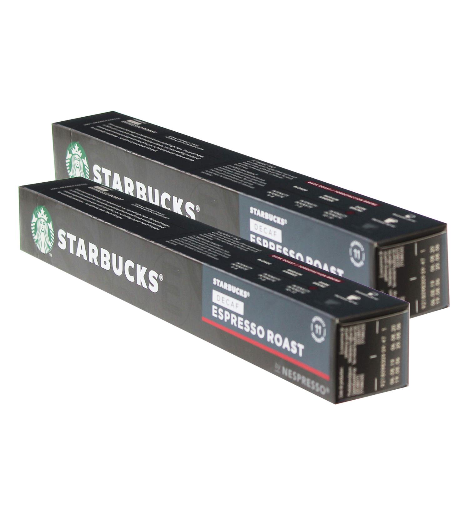 Starbucks Decaf Espresso Roast Pack of 2 Nespresso Compatible 20 Capsules - Buy Online on GoSupps.com