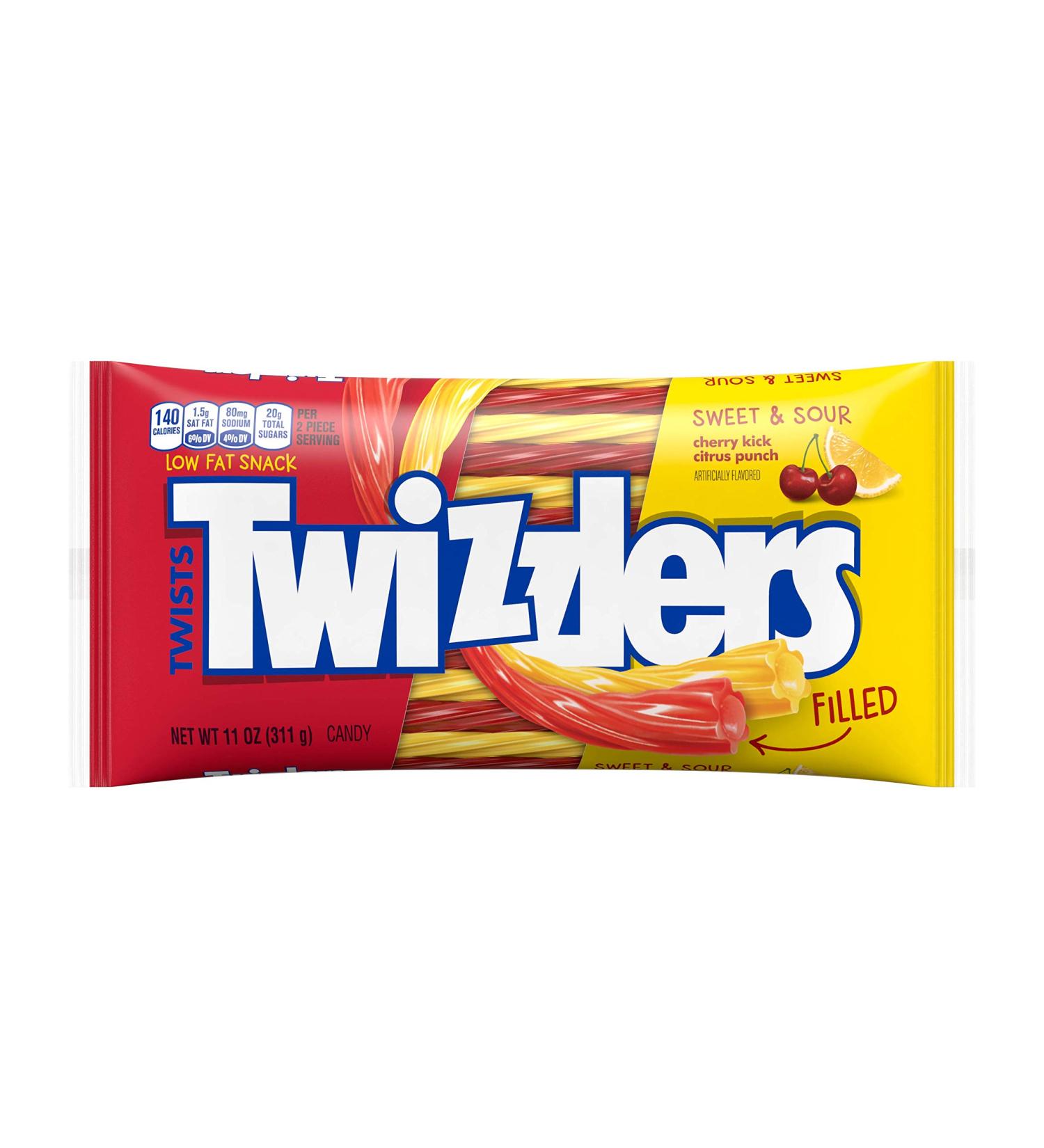 TWIZZLERS Torsades fourr es saveurs sucr es et acidul es