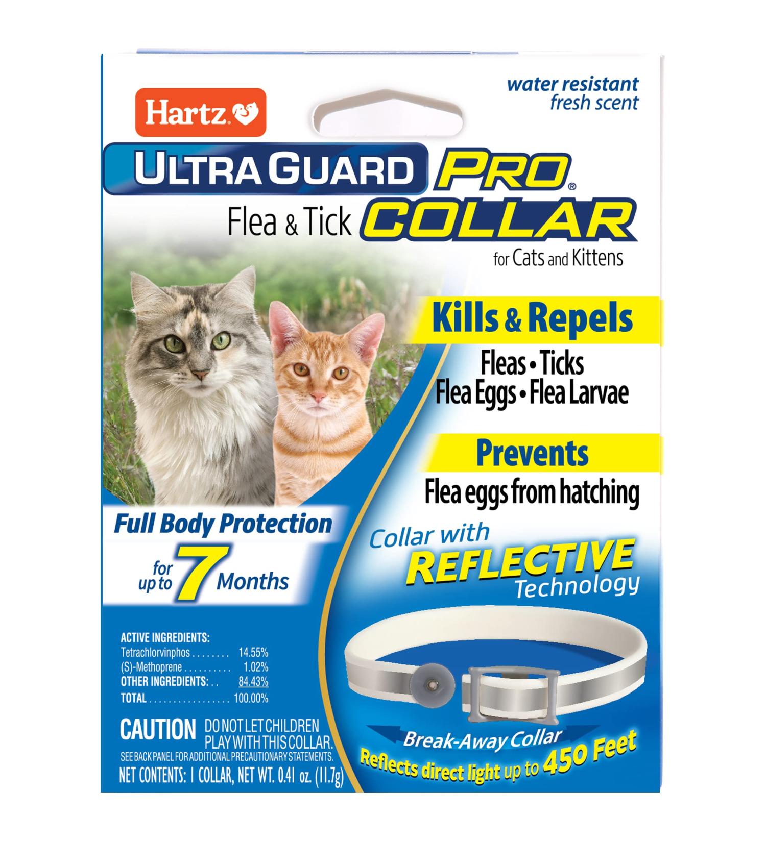 Hartz UltraGuard Pro Flea & Tick Collar for Cats and Kittens - 7 Month Protection - Buy Online on GoSupps.com