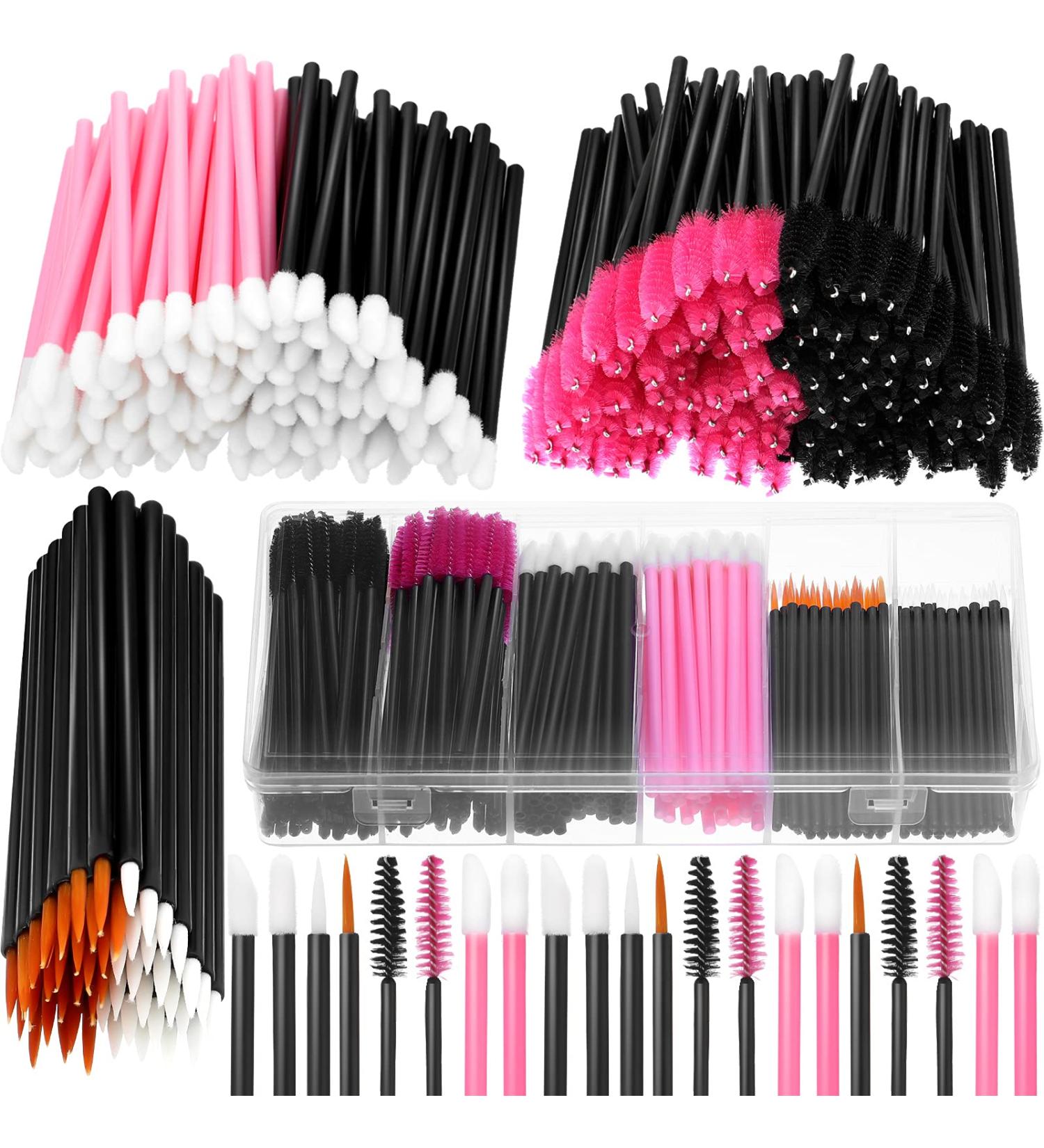 263-Piece Makeup Applicators Tools Kit with Disposable Eyeliner Brushes, Mascara Wands, Lipstick Applicators - Plastic Organizer Box Included - Buy Online on GoSupps.com