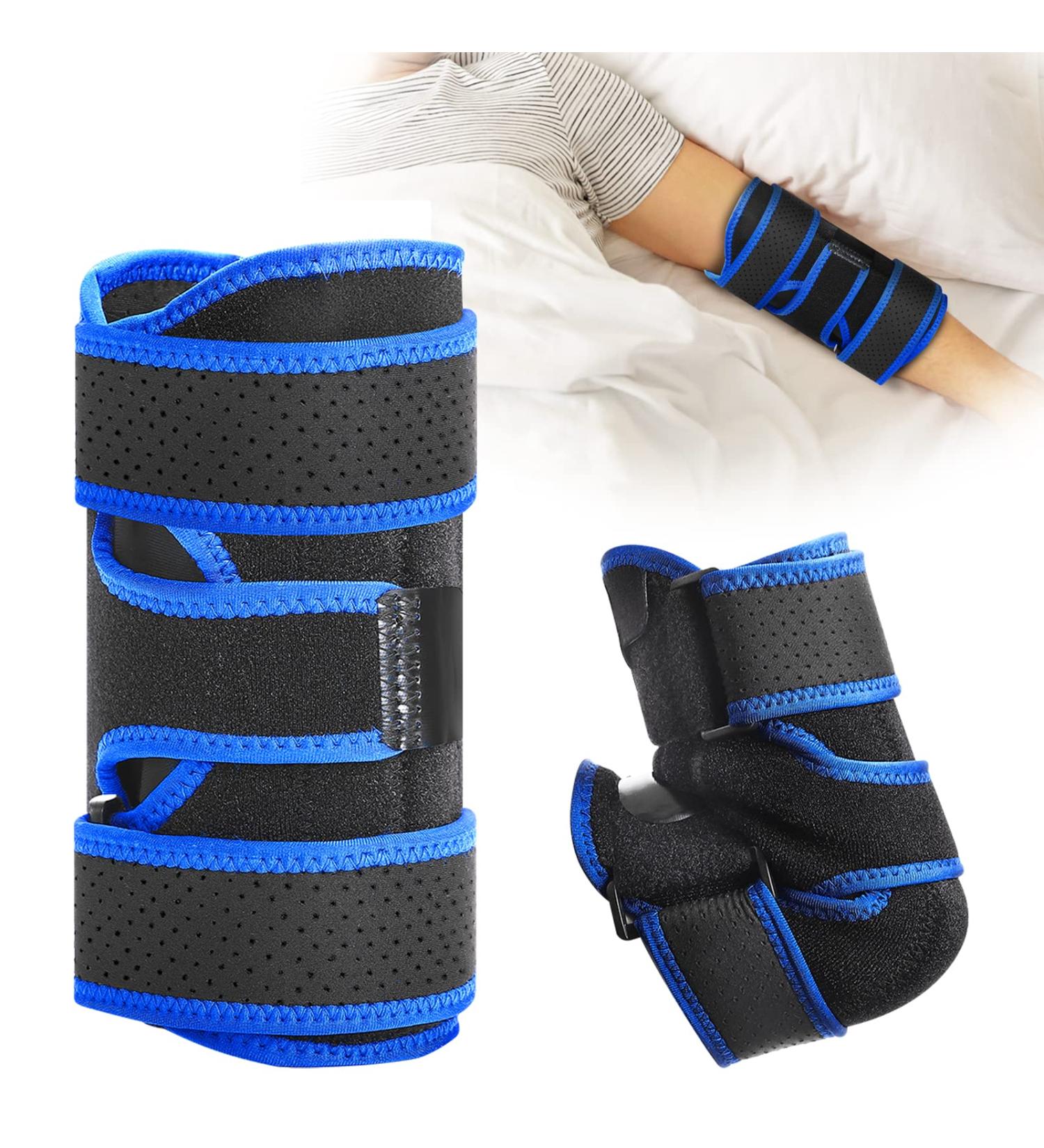 Elbow Brace for Tendonitis, Tennis Elbow & Cubital Tunnel Syndrome Pain Relief - Comfortable Immobilized Support for Ulnar Nerve Entrapment - Men and Women - Buy Online on GoSupps.com