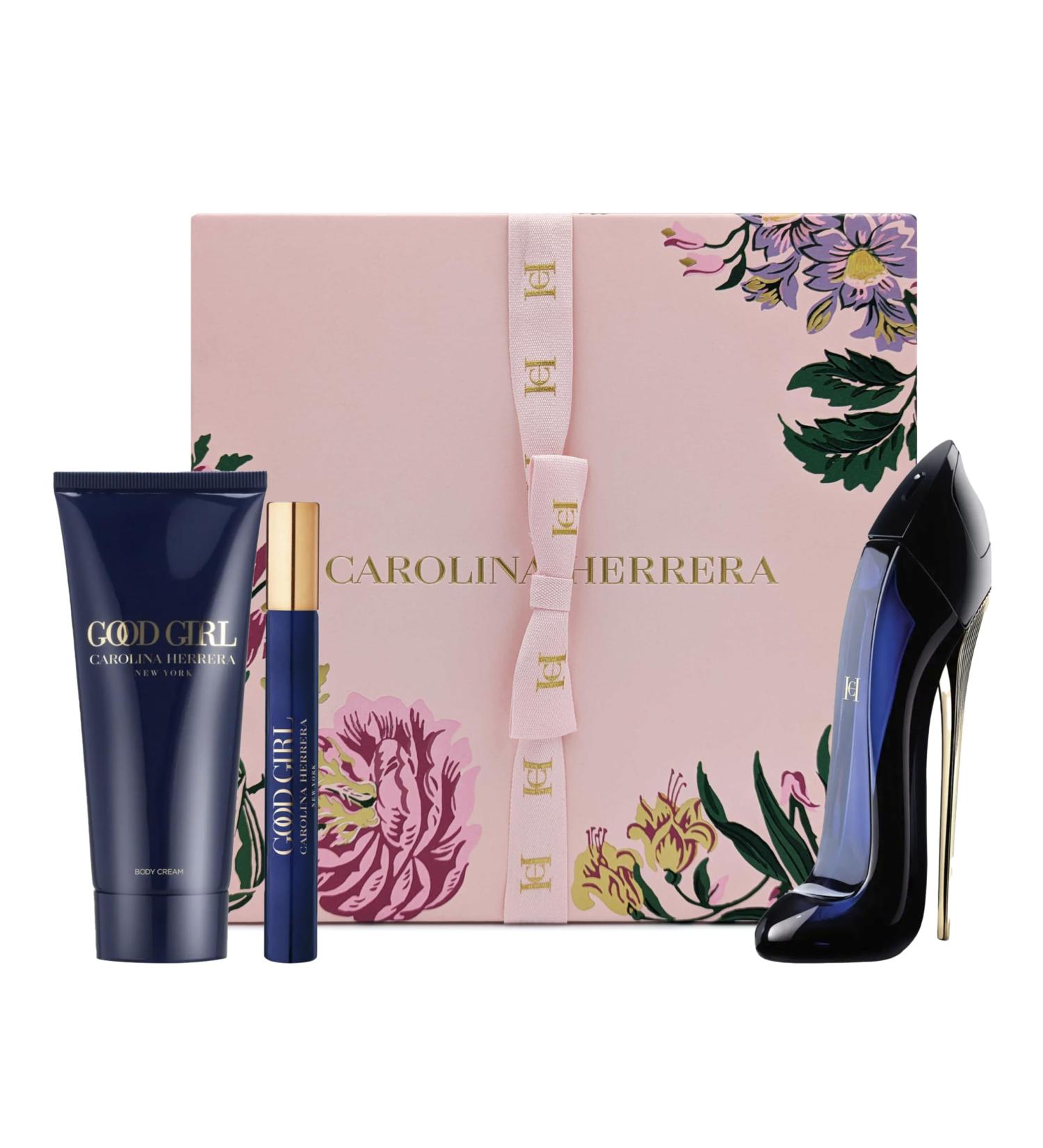 Carolina Herrera GOOD GIRL Gift Set (Eau de Parfum 2.7 Fl. Oz + Eau de Parfum 0.33 Fl. Oz + Body Lotion 3.3 Fl. Oz)