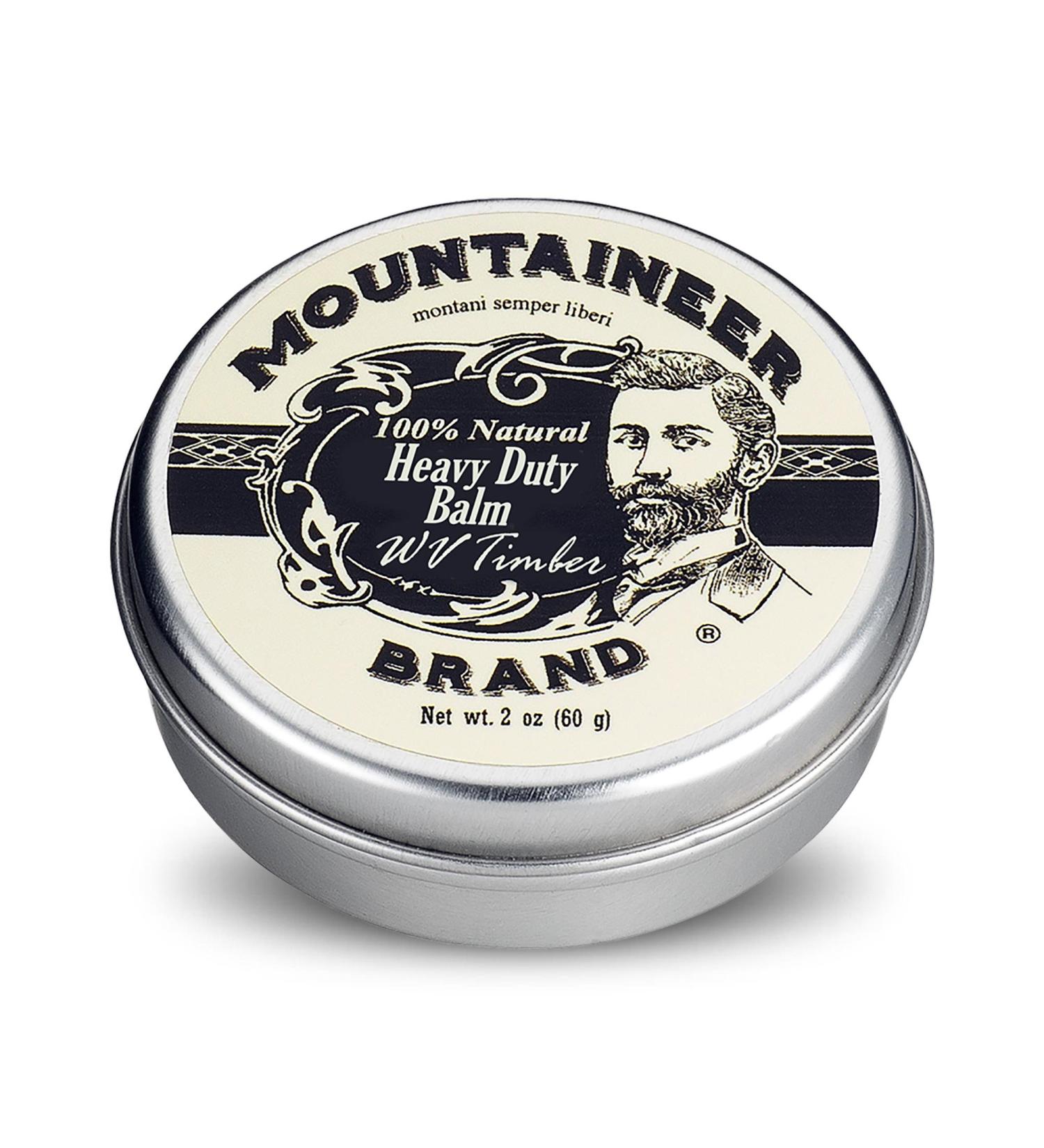 Mountaineer Brand Heavy Duty Beard Balm for Men - 100% Natural Leave-In Styling Balm - Timber Scent 2oz - Buy Online on GoSupps.com