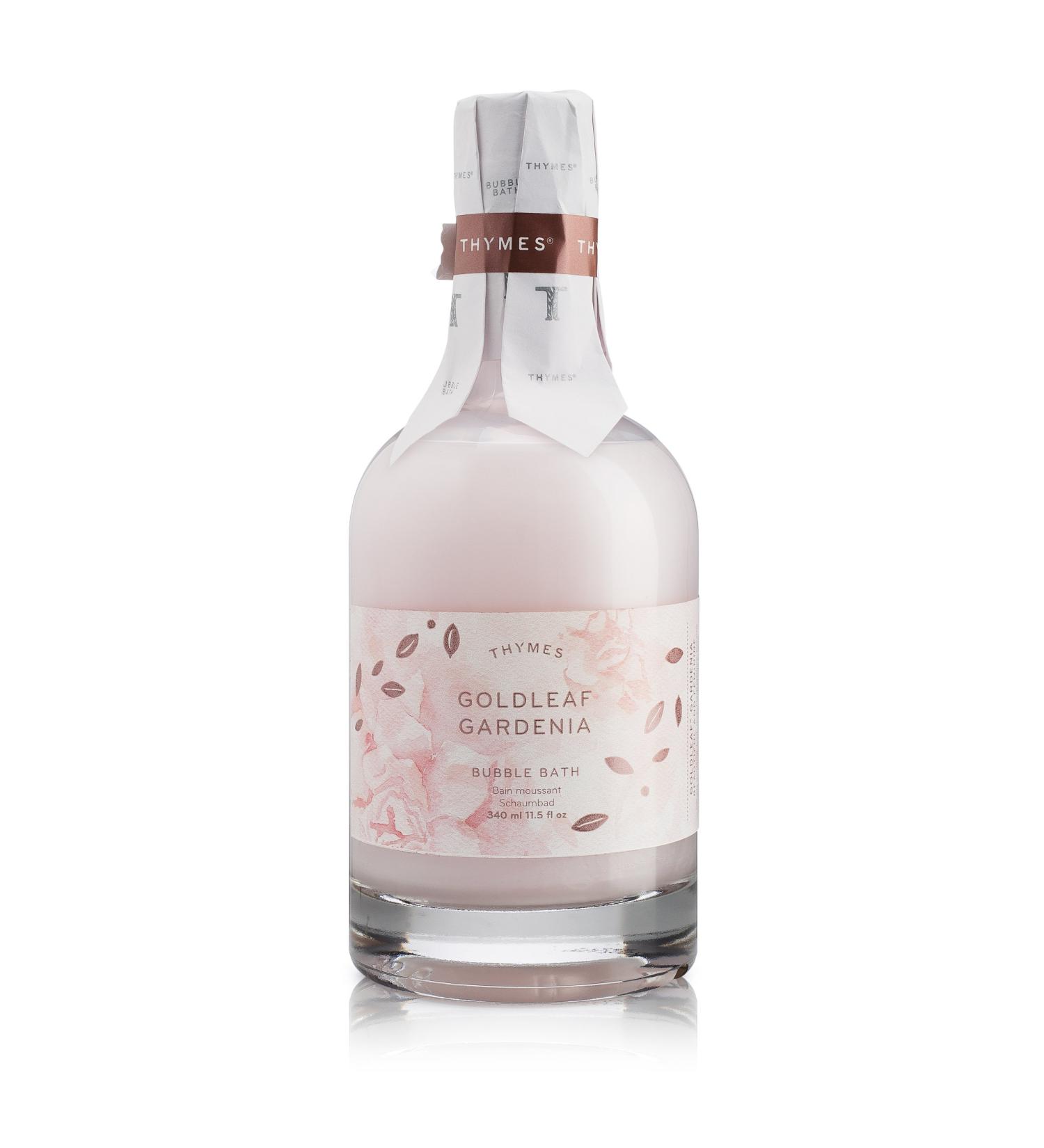 Thymes Goldleaf Gardenia Bubble Bath - 11.5 Fl Oz | Luxurious Spa Experience - Buy Online on GoSupps.com