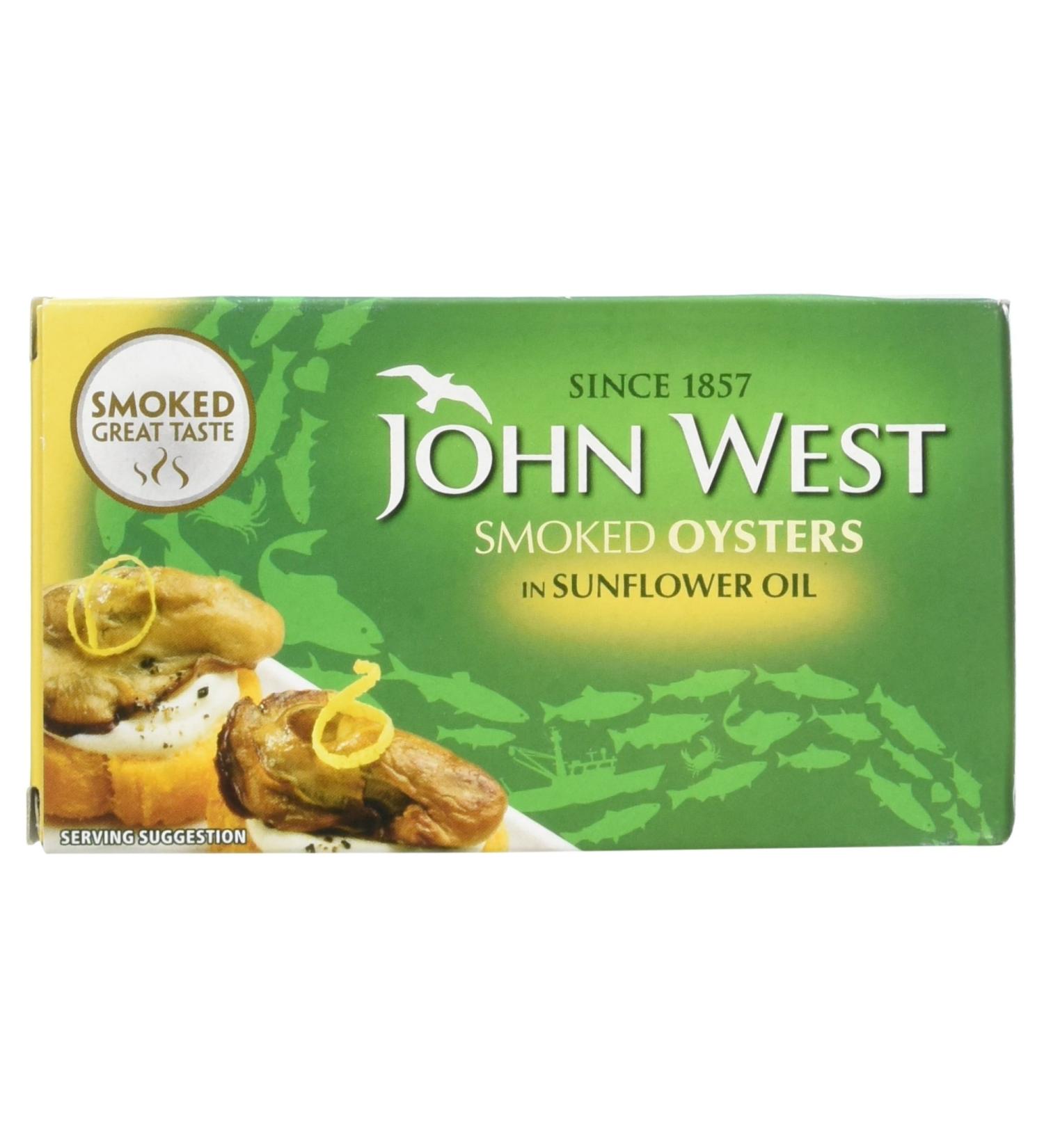 John West Smoked Oysters in Sunflower Oil 85g - Premium Seafood Specialty - Buy Online on GoSupps.com