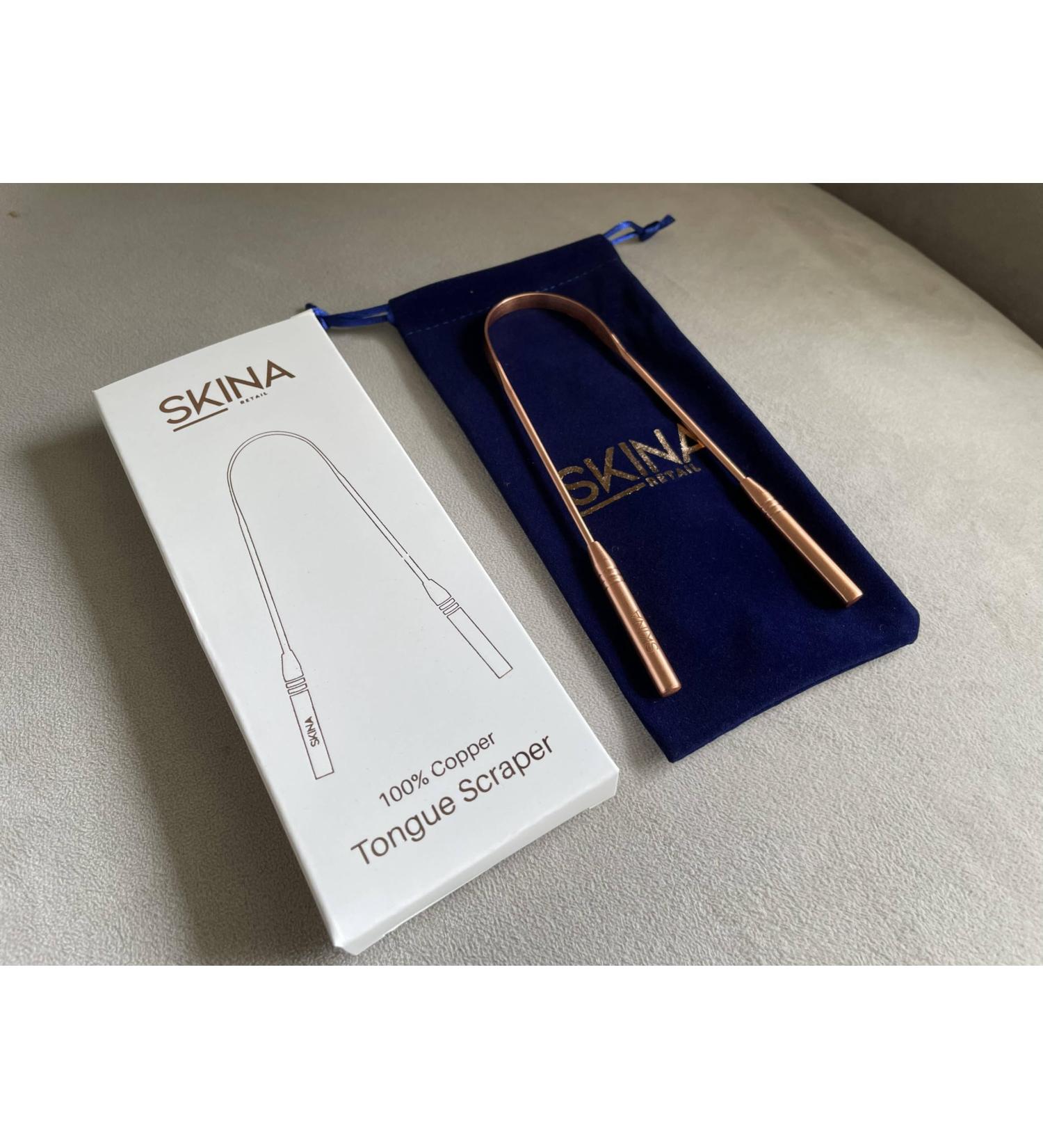 Copper Tongue Cleaner | Eco-Friendly Oral Hygiene Tool for Fresh Breath | International Shipping Available - Buy Online on GoSupps.com