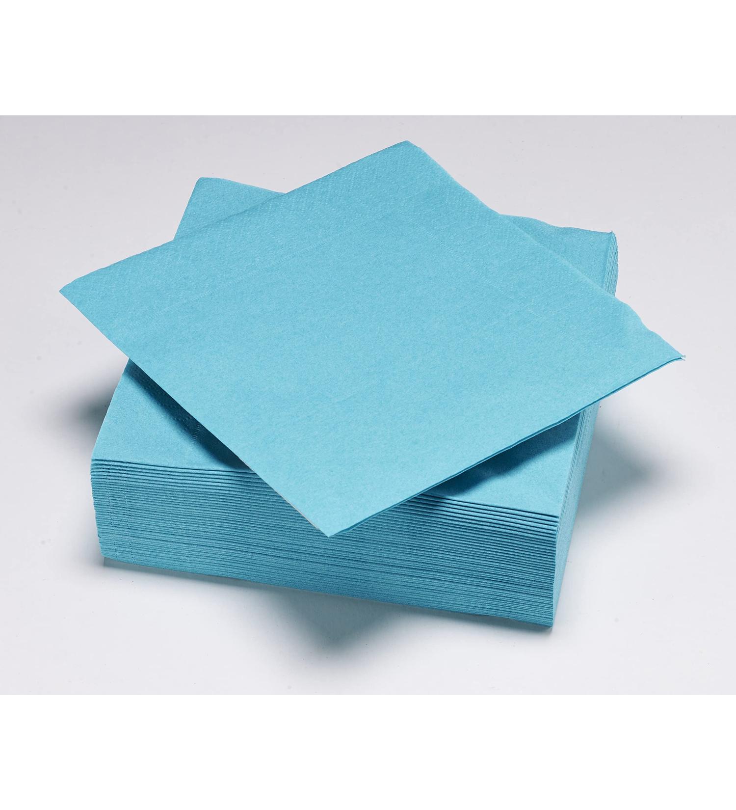 Le Nappage Turquoise 50 Cotton Napkins - 2-Ply FSC Certified 33x33 cm - Premium Disposable Tableware for Events - Buy Online on GoSupps.com