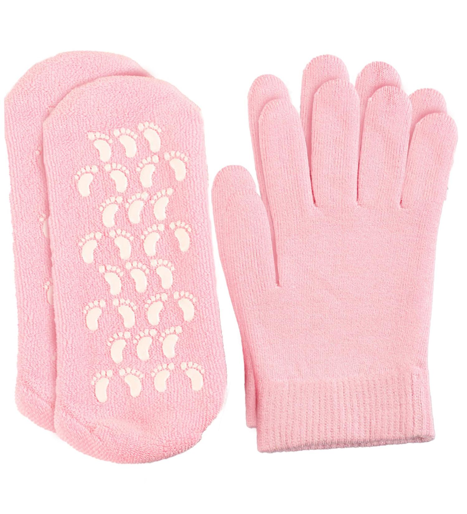 Moisturising Socks Moisturising Gloves and Socks for Dry Hands Foot Gel Spa Softens Cracked Silicone Foot Moisturiser Socks and Gloves for Hands Feet Overnight Hydrating Care - Buy Online on GoSupps.com