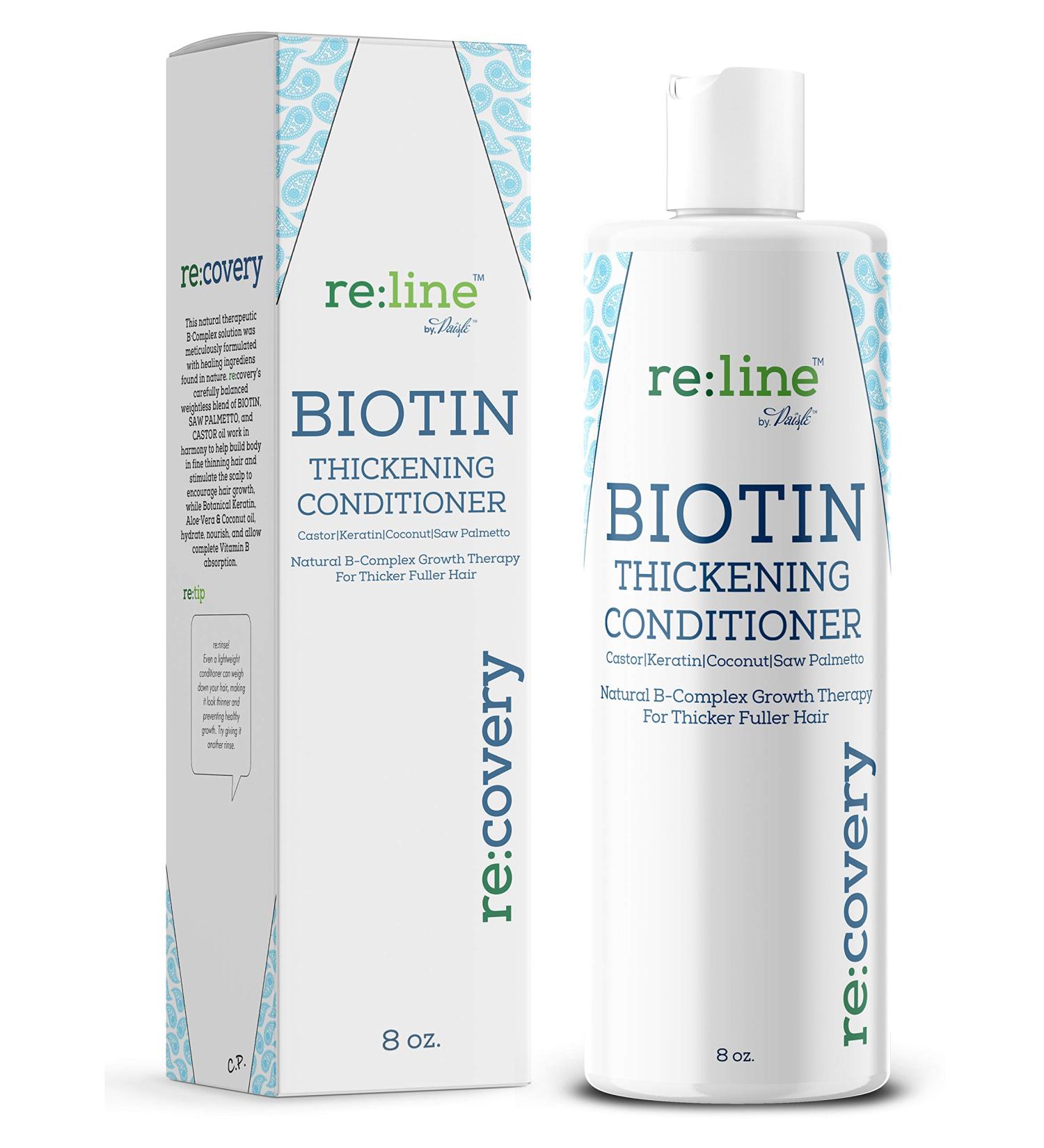Biotin Hair Growth Conditioner | Natural Thickening & Volumizing Treatment for Fine Thinning Hair | Sulfate-Free with Castor Oil | For Men & Women - Buy Online on GoSupps.com