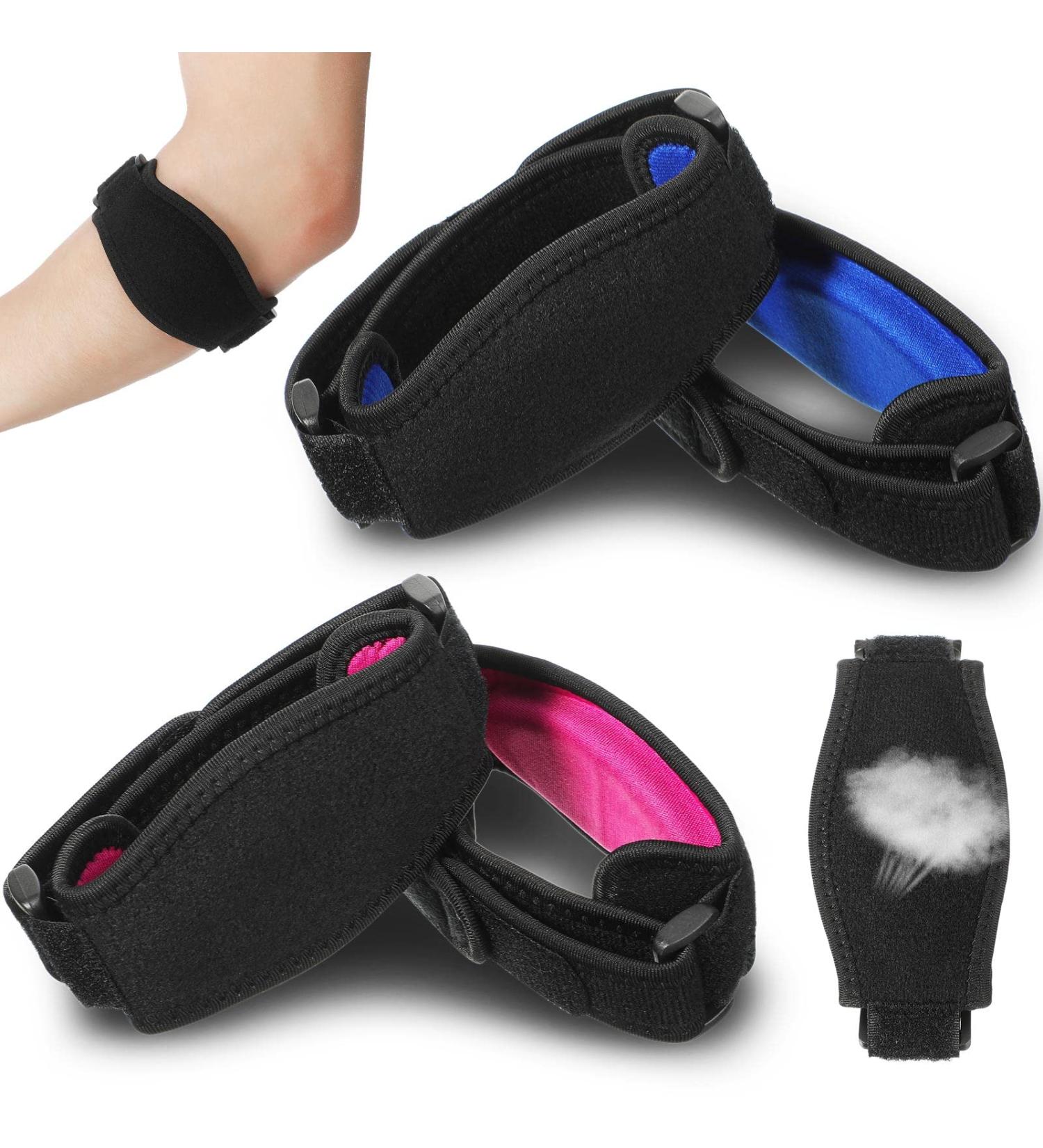 4 Pack Tennis Elbow Brace with Compression Pad for Men and Women - Tendonitis Relief and Elbow Pain Relief - 2 Colors - Buy Online on GoSupps.com