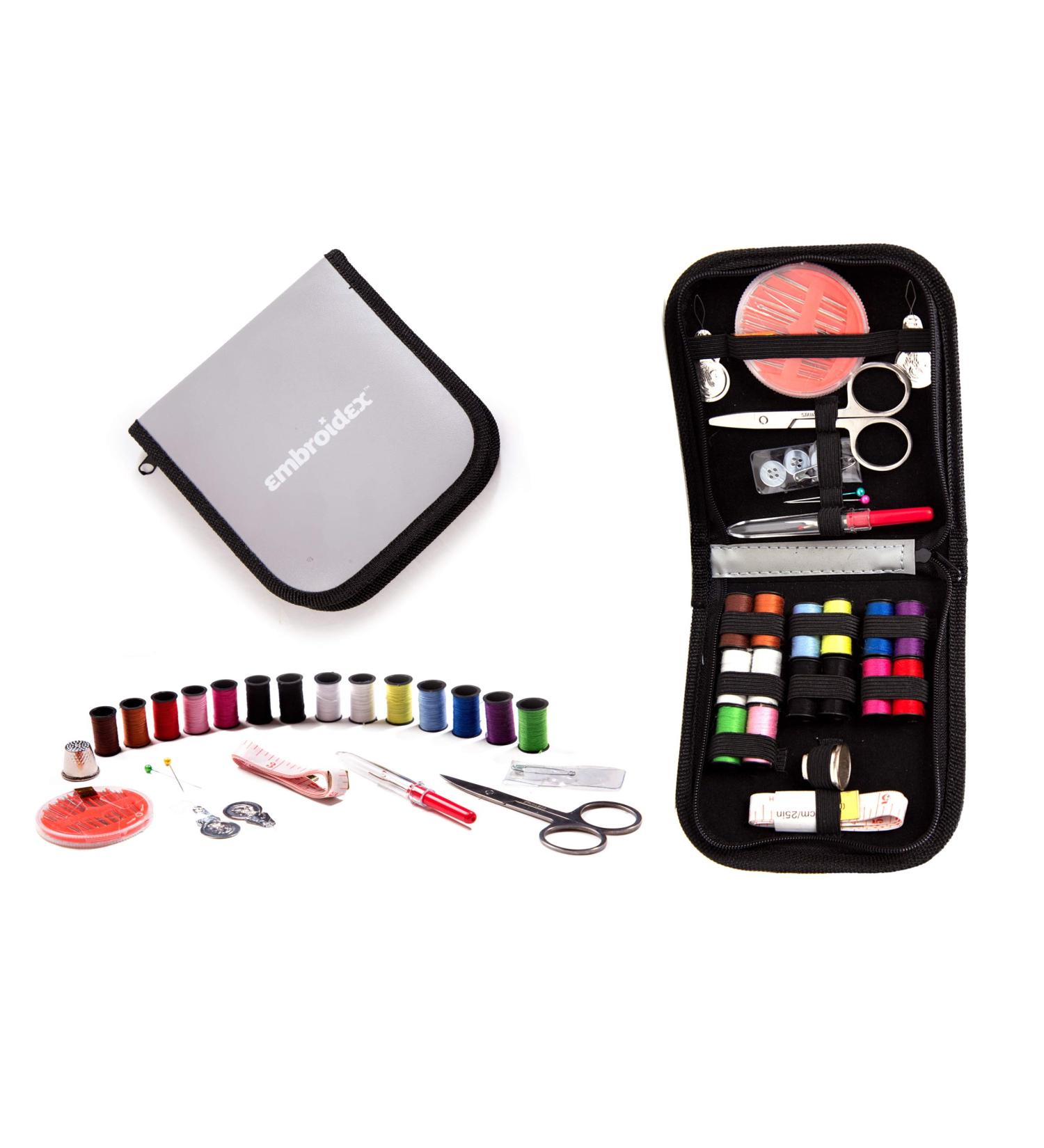 Embroidex Sewing Kit - Quality Notions, Scissors & Thread for Home, Travel & Emergencies - Buy Online on GoSupps.com