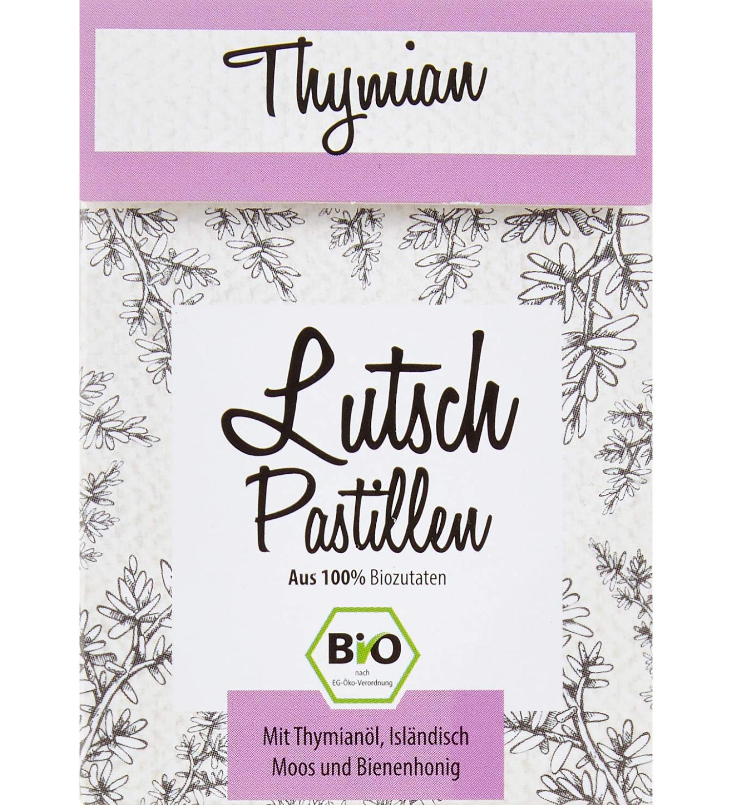 Aries Organic Thyme Lozenges - Throat Relief with Icelandic Moss & Thyme Oil - 30g Pack - Buy Online on GoSupps.com