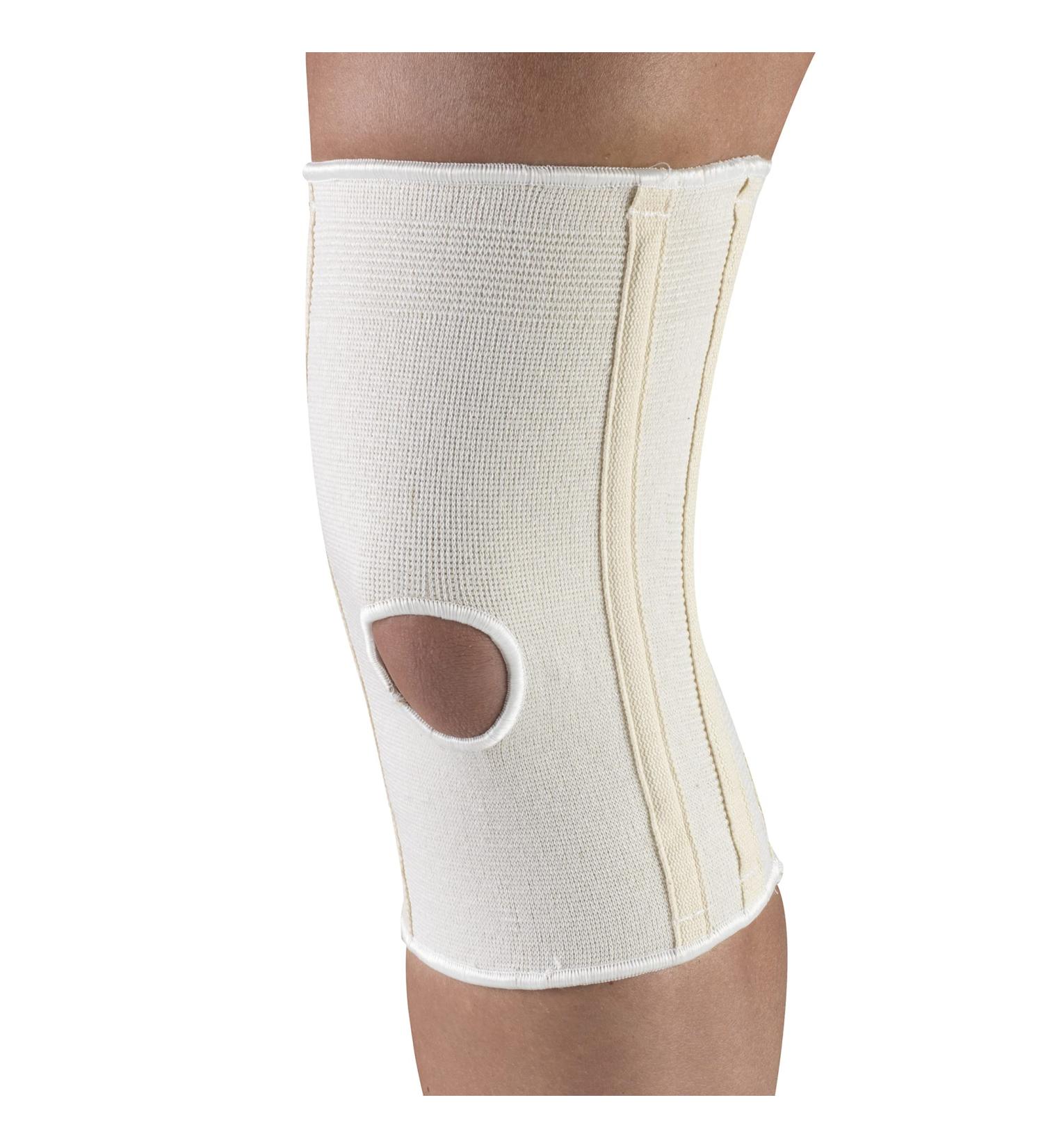 CHAMPION Knee Brace with Flexible Stays, Knit Elastic - White, Large - Buy Online on GoSupps.com