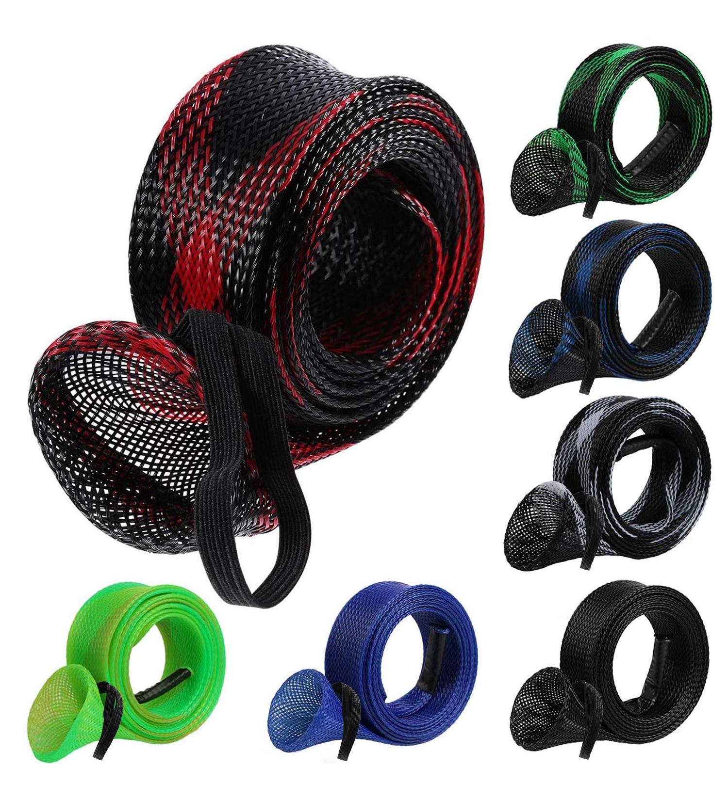 Rainmae Fishing Rod Sleeve  67inches Premium Fishing Rod Sock  Braided Mesh Rod Cover Protector for Spinning Casting Sea for Flat or Pointed End/Spinning or Casting Rods 7 colors - Buy Online on GoSupps.com