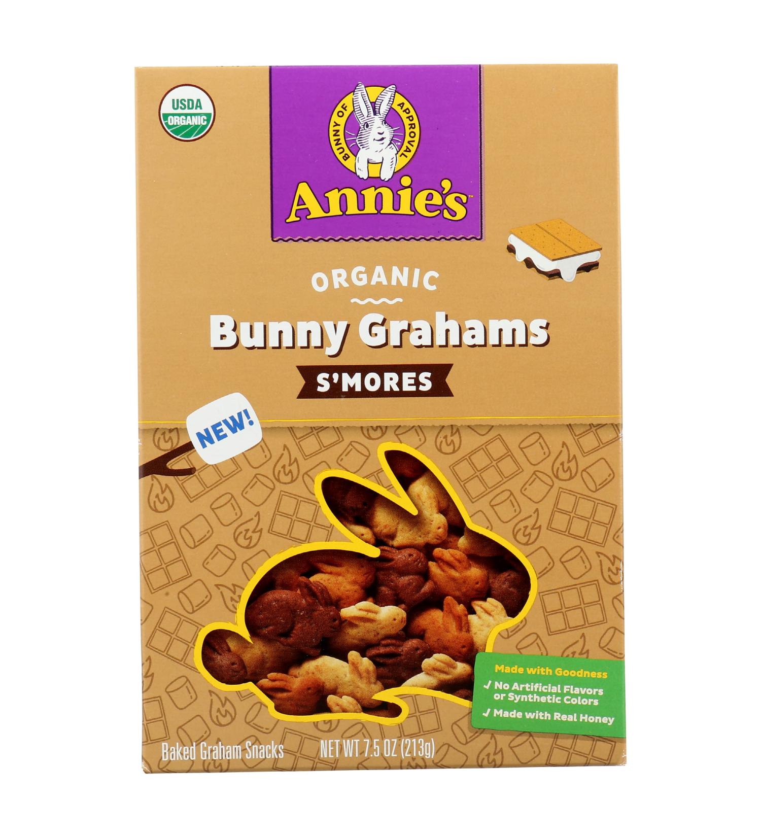 Annie's Organic Bunny Grahams Smores 7.5 oz - Delicious and Wholesome Snack - Buy Online on GoSupps.com