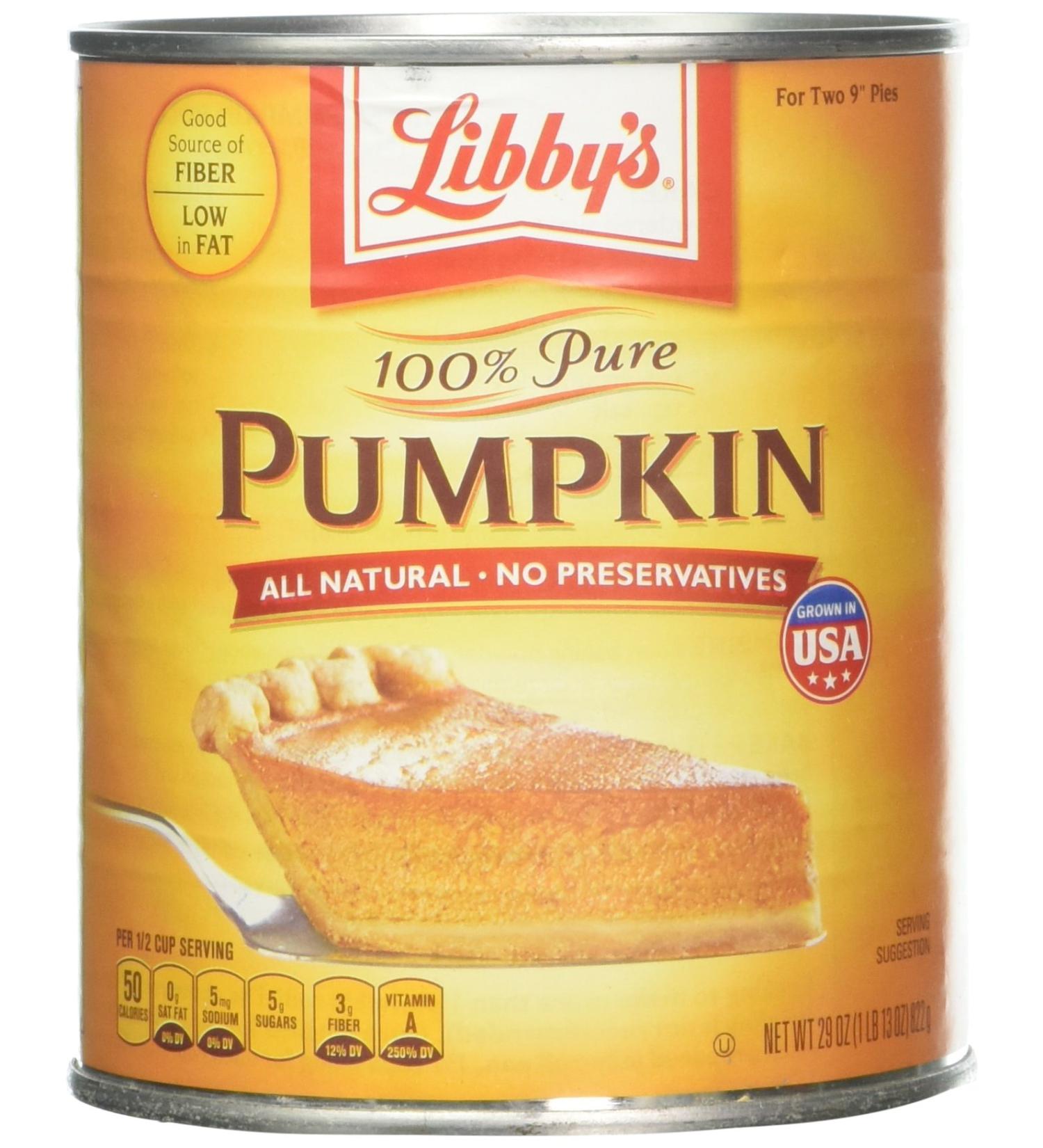 Libby's 100% Pure Pumpkin 3 PK 29oz. Cans - Buy Now for Delicious Fall Recipes - Buy Online on GoSupps.com