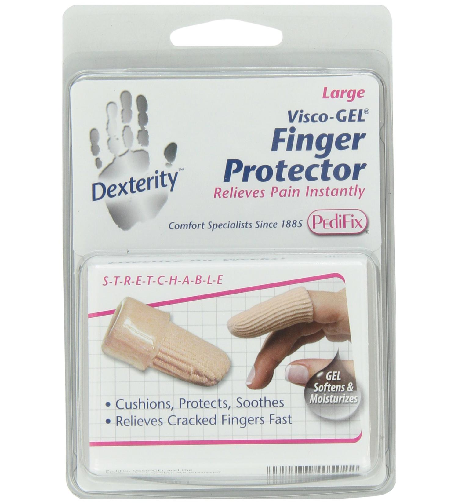 PediFix Dexterity Fabric Finger Protector w/ Visco-gel - Large (1 Pack) - Buy Online on GoSupps.com