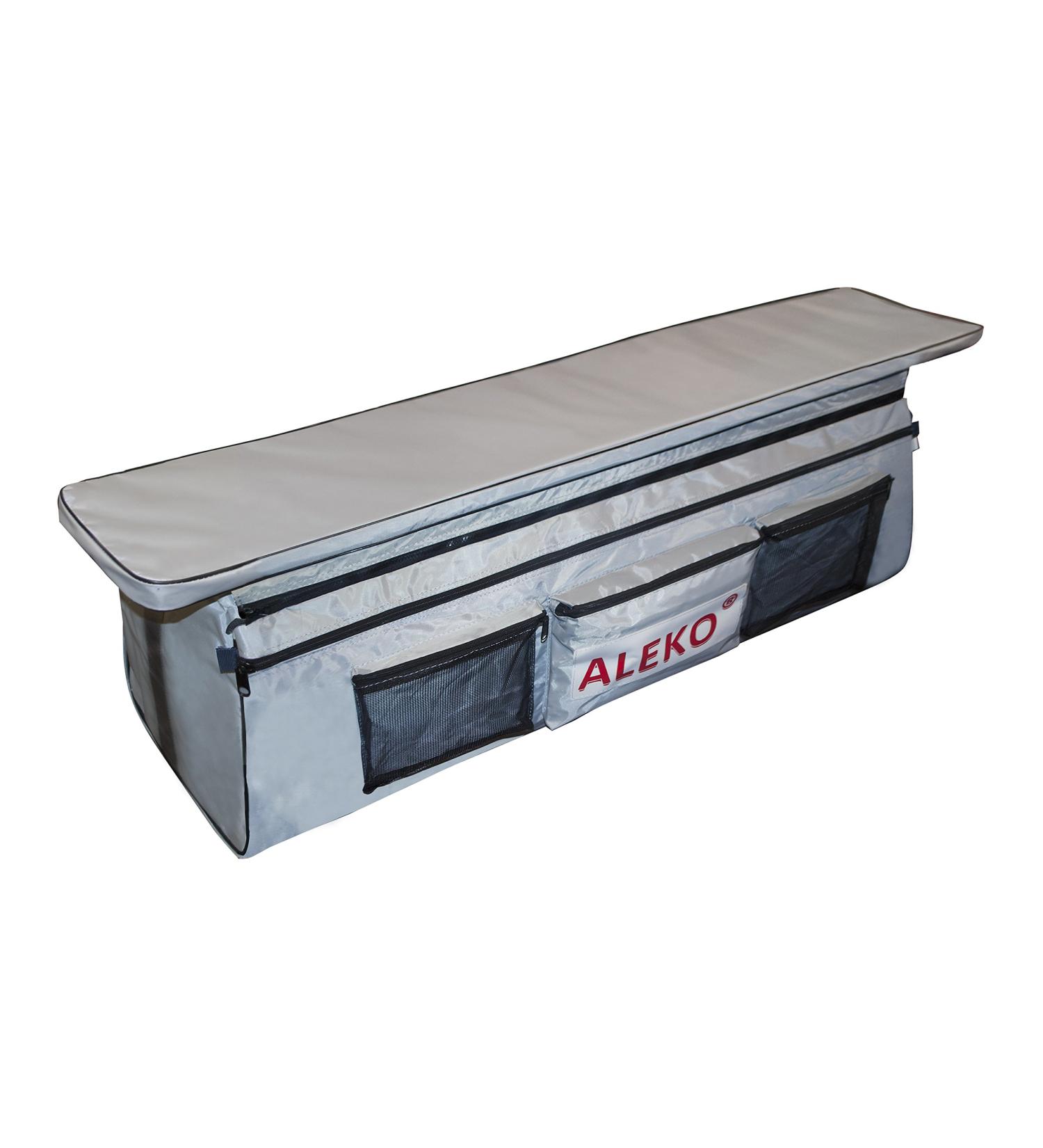ALEKO Inflatable Boat Seat Cushion with Waterproof Under Seat Bag - Gray Polyester 320 - Buy Online on GoSupps.com