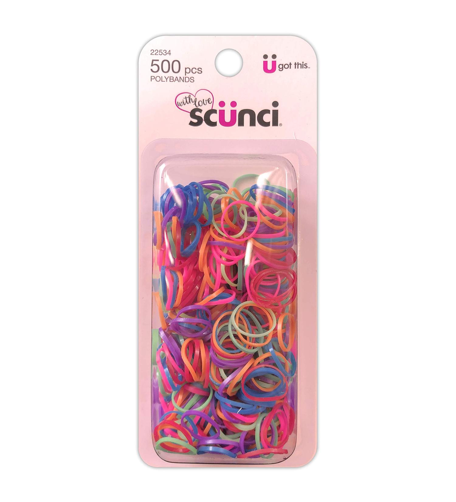 Scunci Girl No Damage Polyband Elastics 500 ea