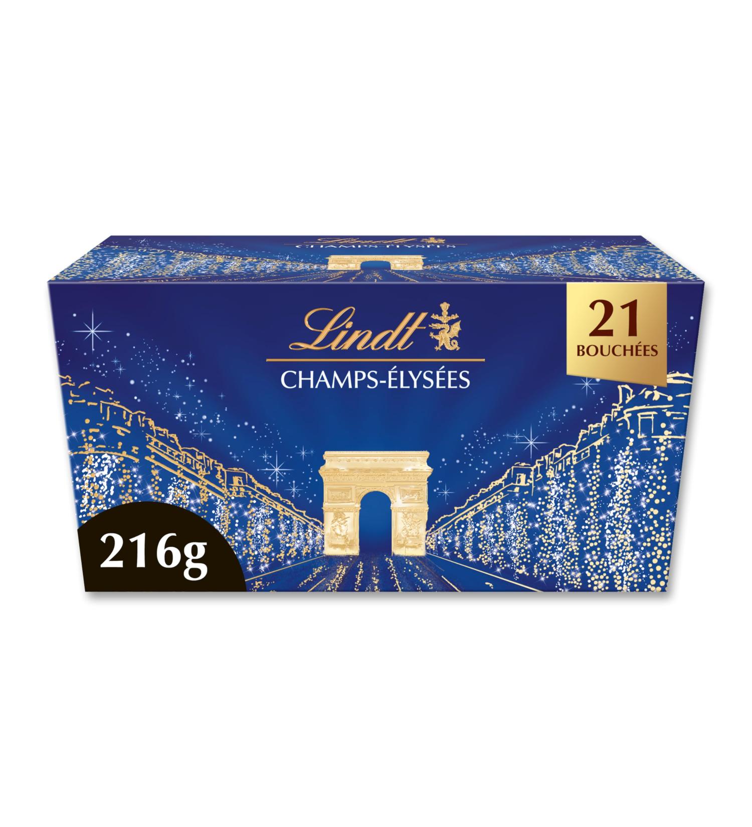 Lindt - Ballotin CHAMPS- LYS ES Assorti - Assortiment de Chocolats au Lait Noirs et Blancs Pralin Croustillants et Onctueux - Id al pour No l 216g Ballotin Mix 216g - Buy Online on GoSupps.com