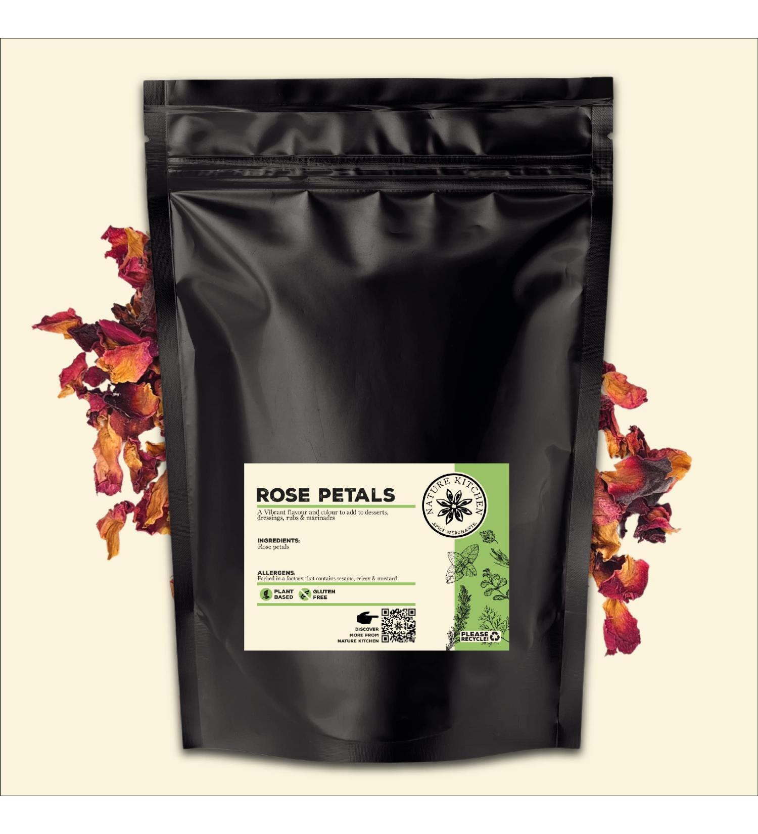 Nature Kitchen Rose Petal 60g Seasoning: Gluten-Free Vegan Blends for Everyday Cooking | Marinades, Sauces, Frying, Baking, Grilling - Buy Online on GoSupps.com