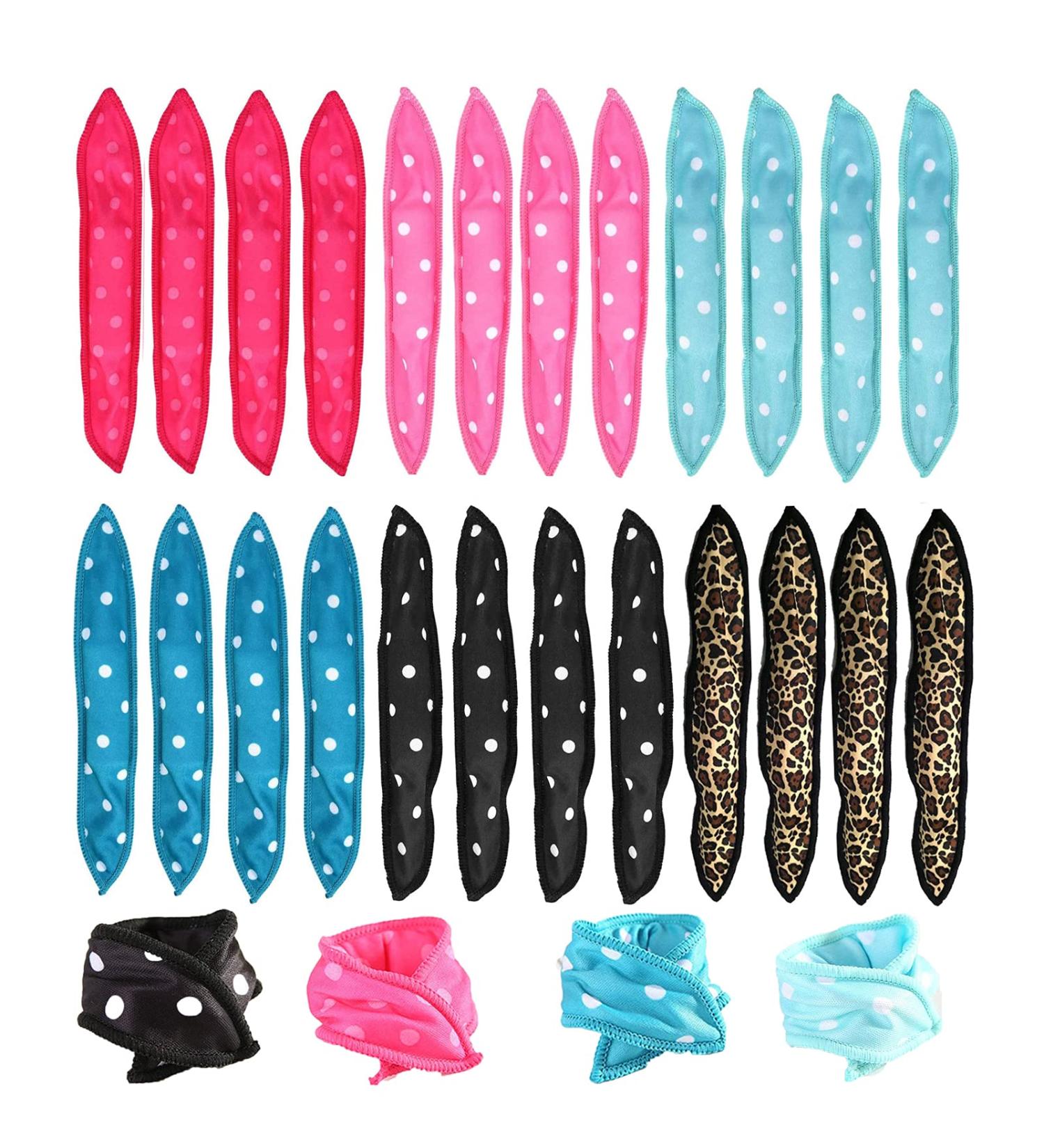 24Pcs Hair Curlers No Heat Alldo Hair Curlers Rollers Sponge Rollers Wave Formers Hair Rollers for Long Short Sleep in Rollers Curlers DIY Hair Tools Pillow Soft Curls (6 Color*4 Pcs) - Buy Online on GoSupps.com