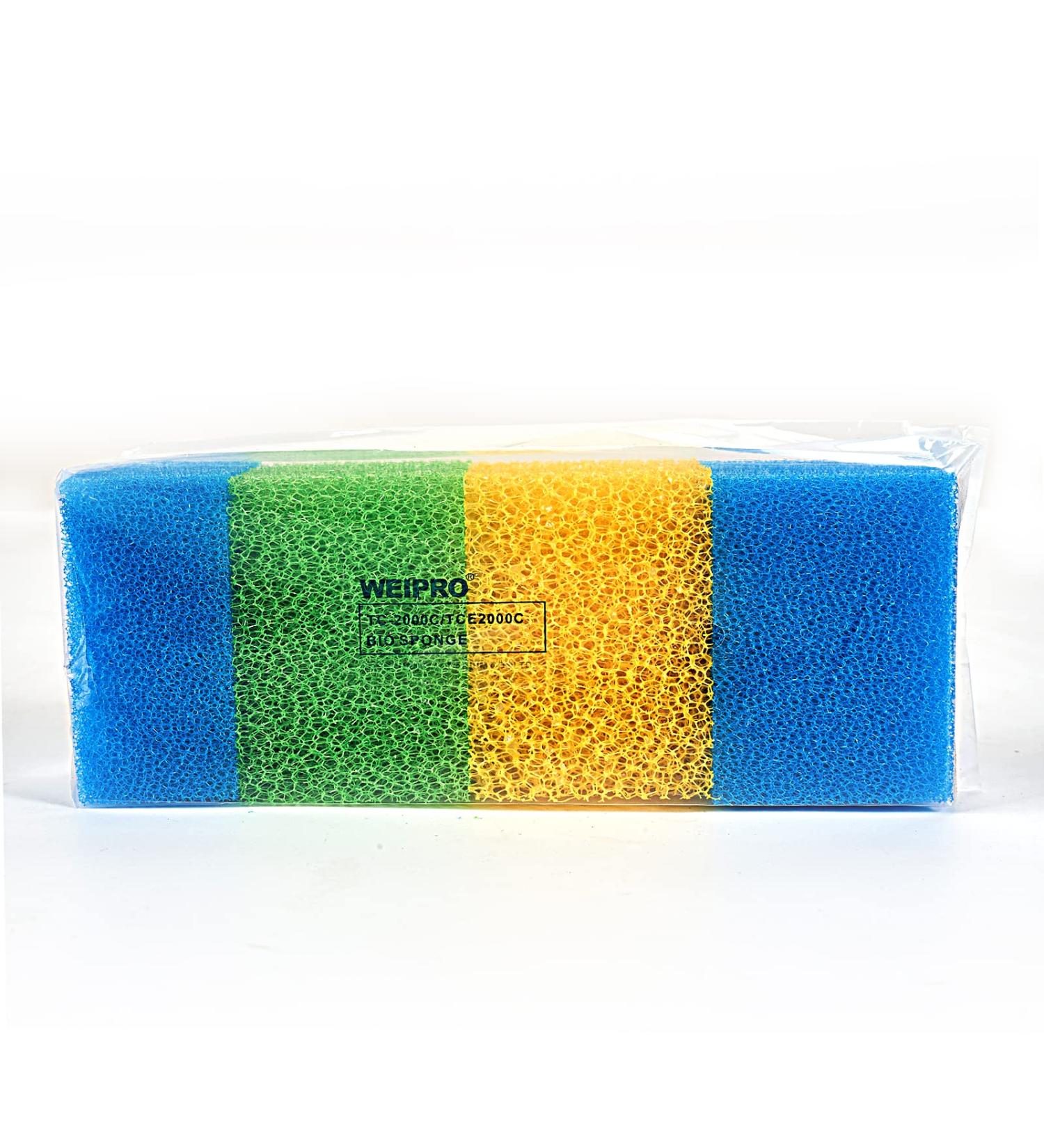 Premium Filter Sponge for TC2000C Aquarium - PPI 25/30/35 - 4 Pack 1100L/H - Ideal for Crystal Clear Water - Buy Online on GoSupps.com