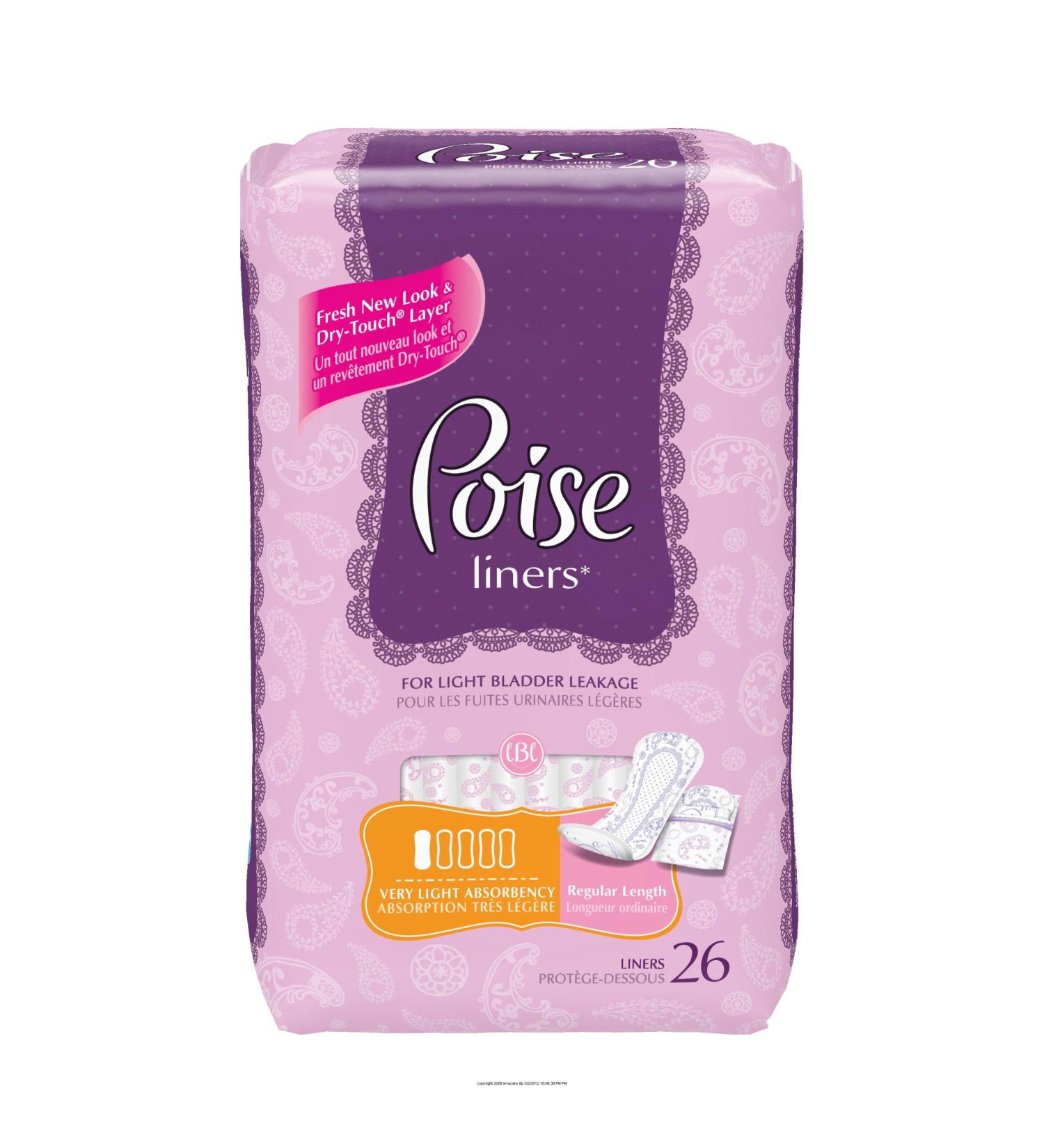 Poise Pantiliner Very Light Absorbency POISE PANTILINERS