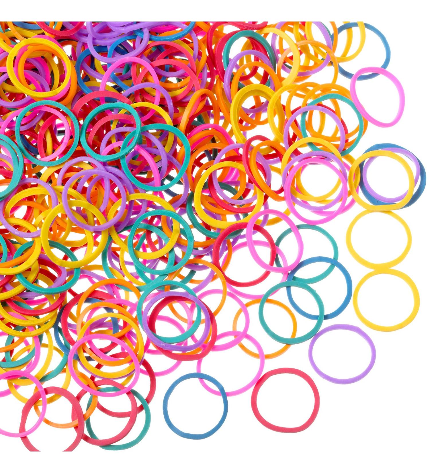1000 Mini Rubber Bands for Kids Hair Braids - Soft Elastic in Vibrant Colors - Buy Online on GoSupps.com