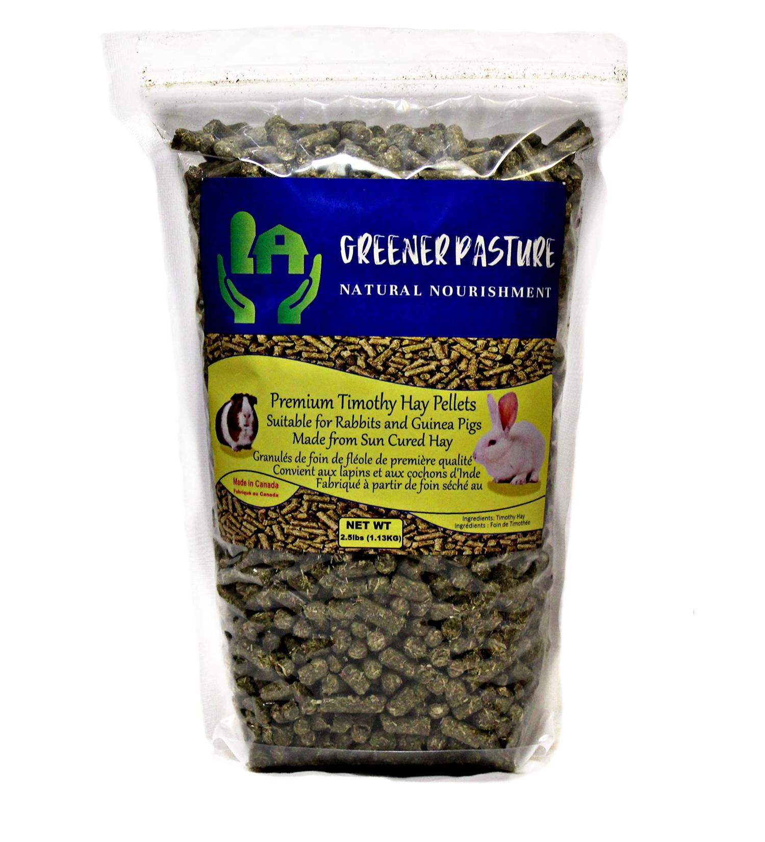 Greener Pasture 2.5lbs Premium All Natural Timothy Hay Pellets 1.13 kg (Pack of 1) - Buy Online on GoSupps.com