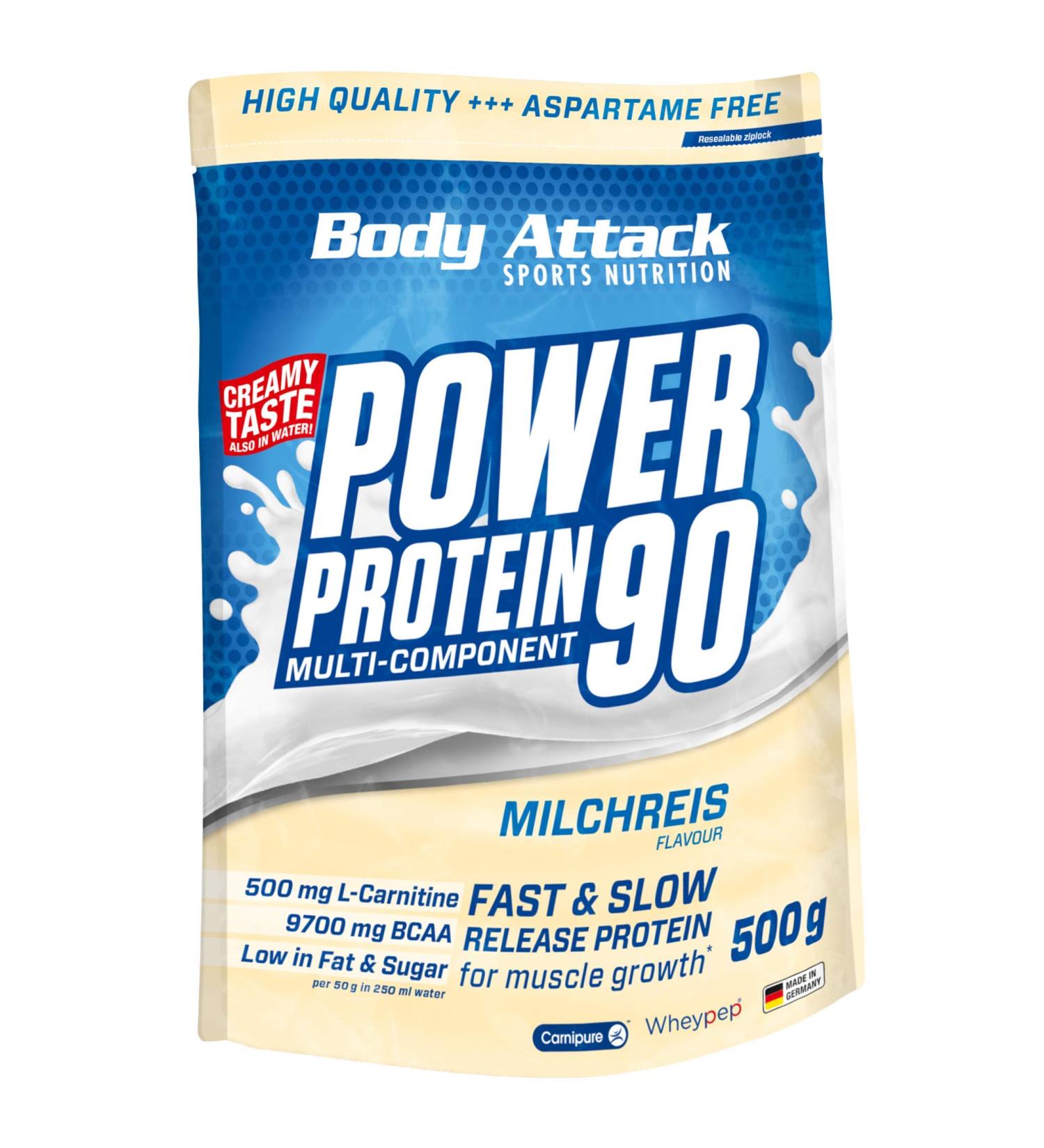 Body Attack Power Protein 90 - 5000g Whey Protein Powder with BCAA & L-Carnitine | Muscle Building & Fitness | Made in Germany - International Shipping - Buy Online on GoSupps.com