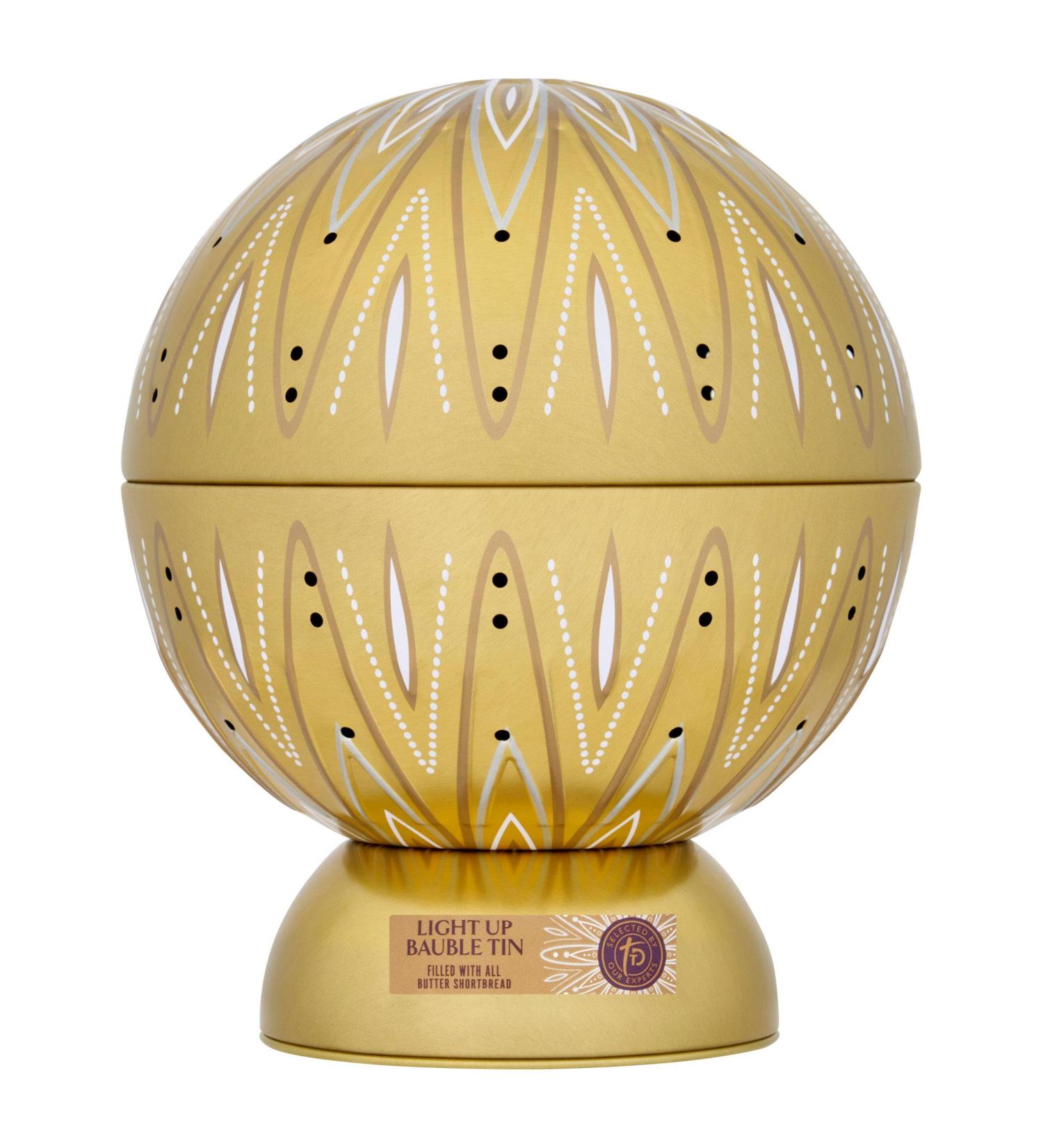 Light Up Bauble Tin with All Butter Shortbread Taste Random Colour in a Premier Life Store Box - Buy Online on GoSupps.com